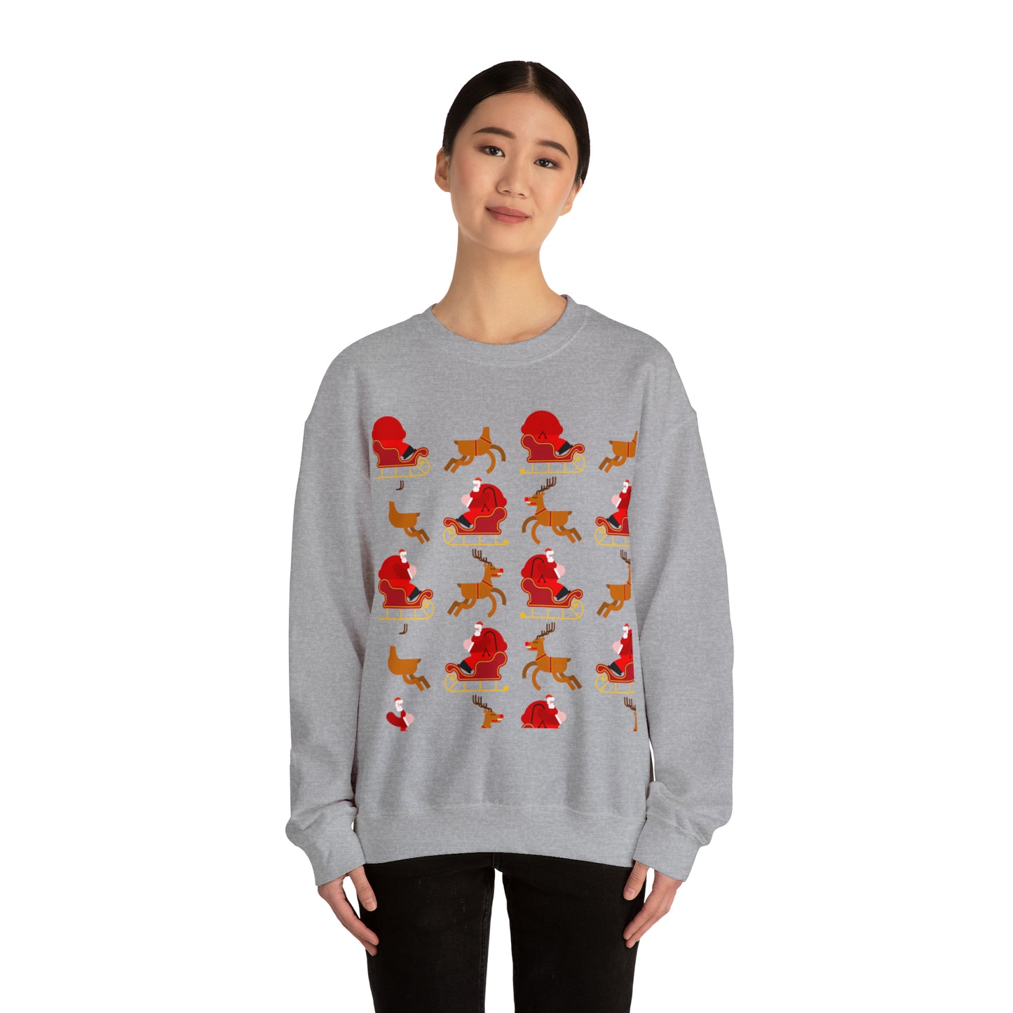 Unisex Heavy Blend™ Crewneck Christmas Ugly Sweatshirt23