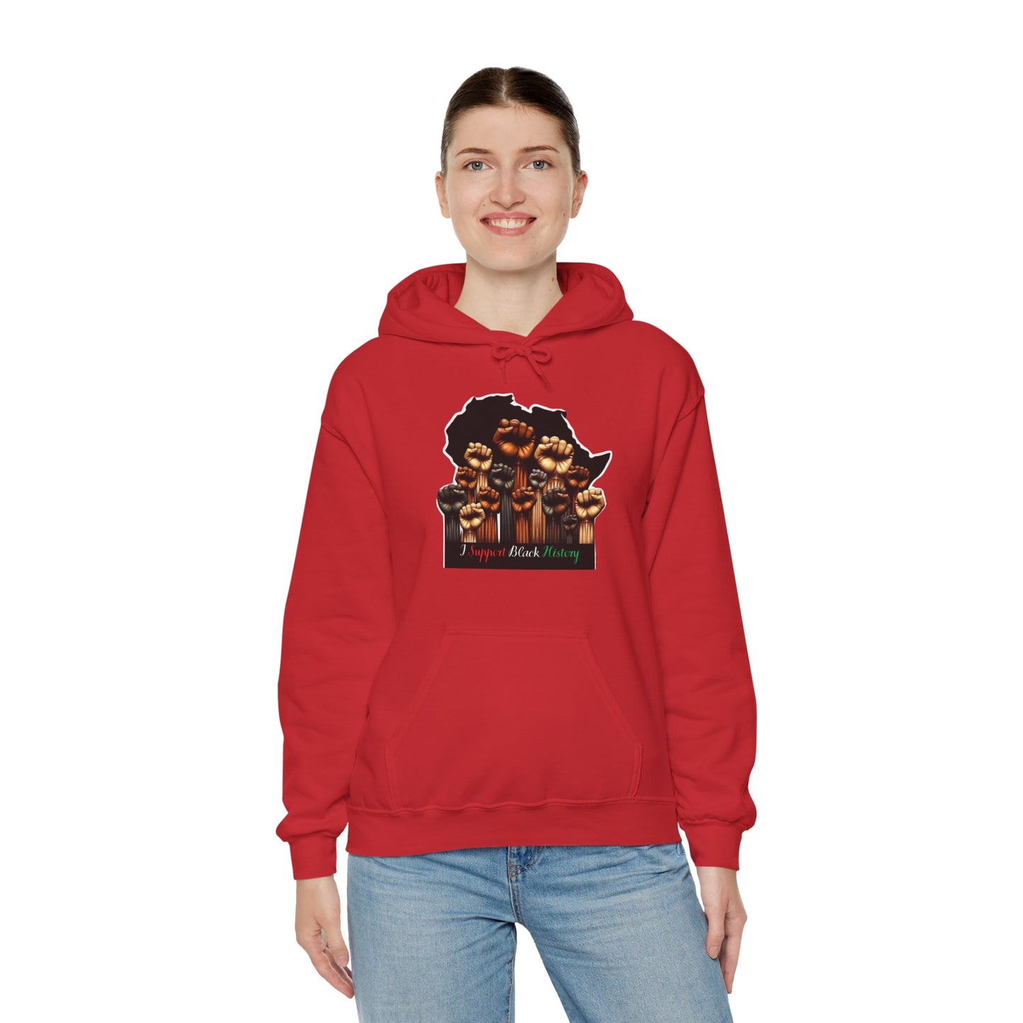 Black History Month I Support Black History Hooded Sweatshirt