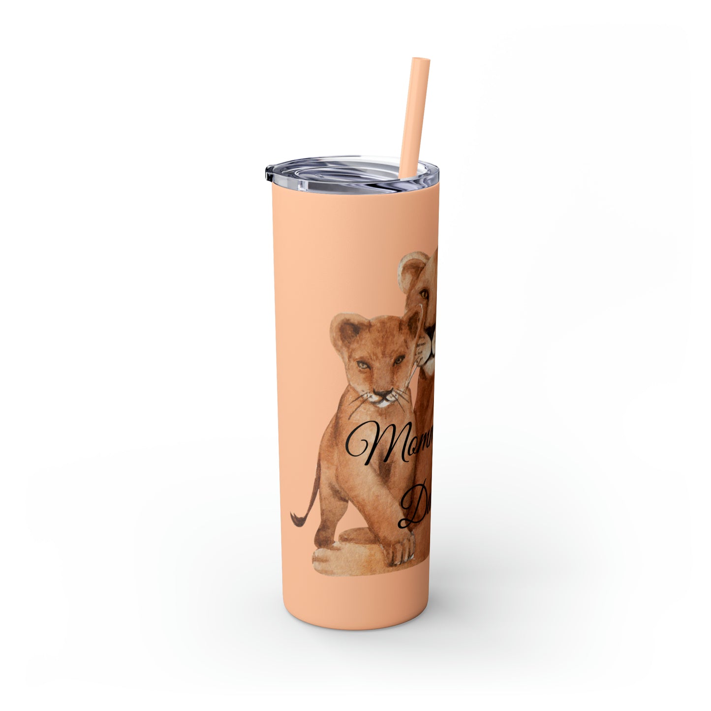 Skinny Tumbler with Straw 20oz - Lion