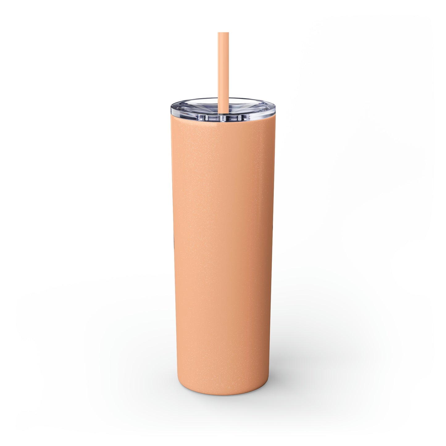 Skinny Tumbler with Straw, 20oz - Flower Bunch