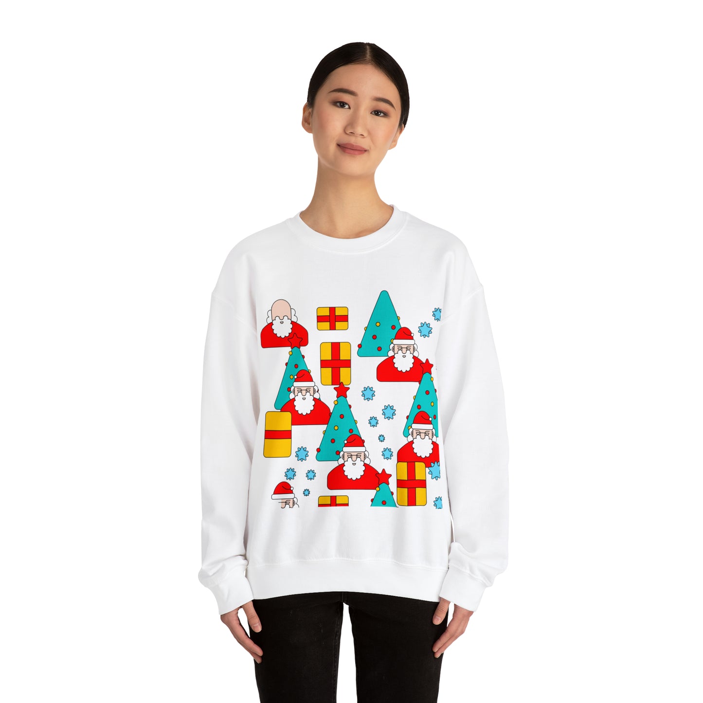 Unisex Heavy Blend™ Crewneck Christmas Ugly Sweatshirt20