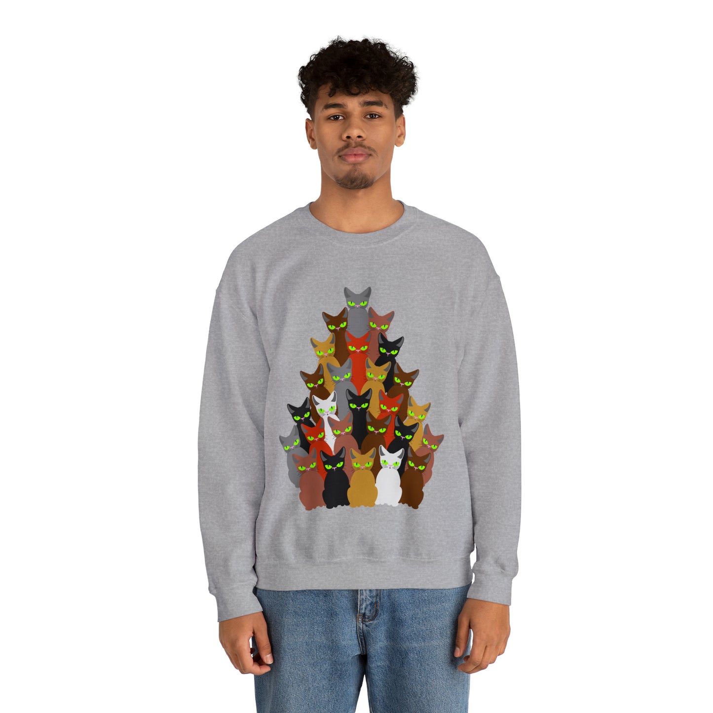 Unisex Heavy Blend™ Crewneck Christmas Ugly Sweatshirt12