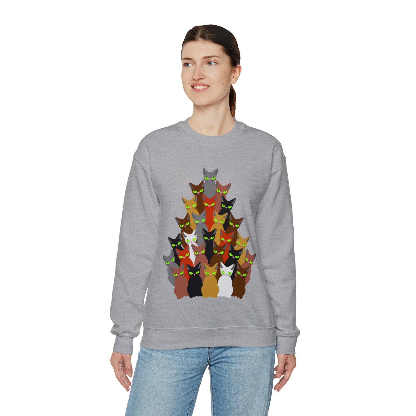 Unisex Heavy Blend™ Crewneck Christmas Ugly Sweatshirt12