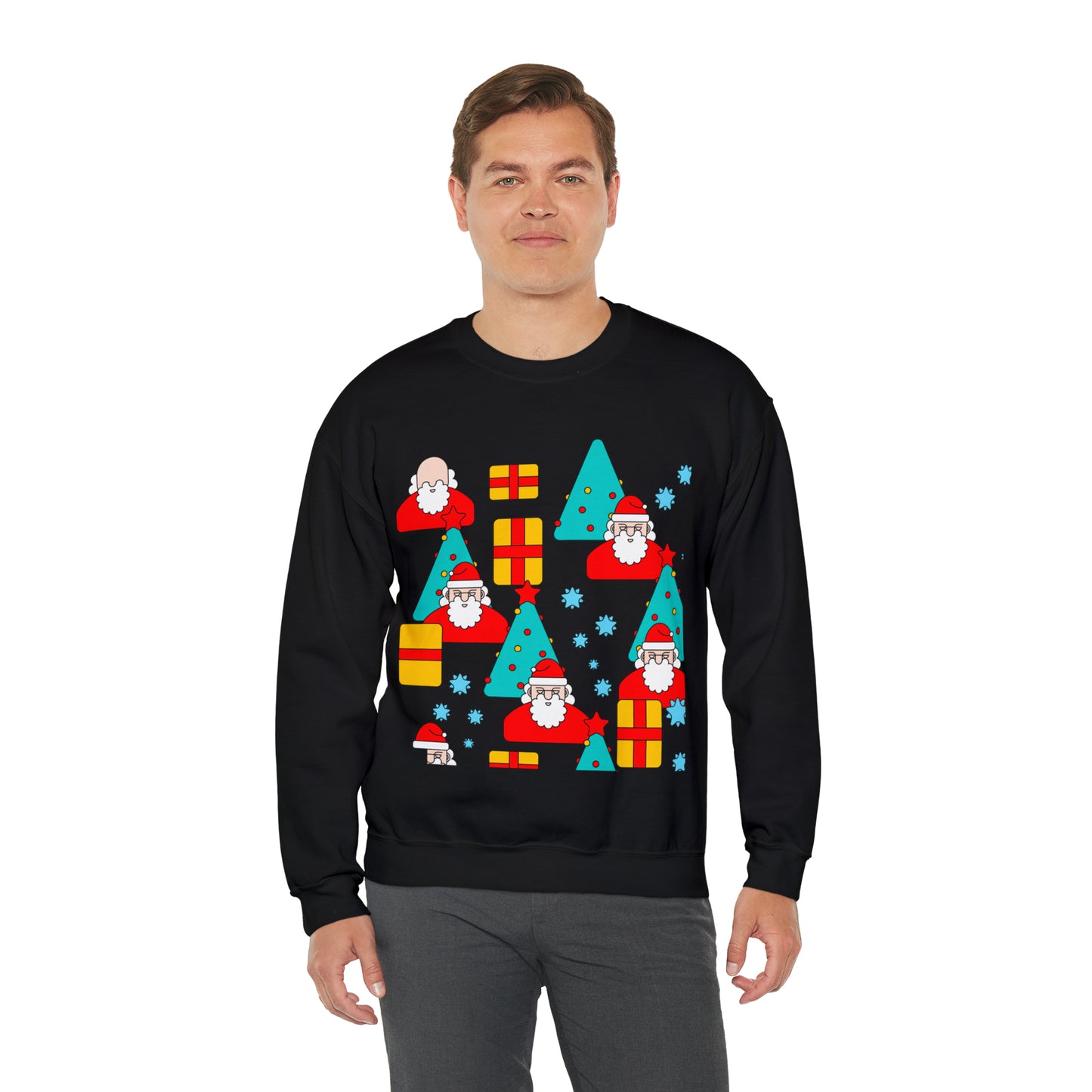 Unisex Heavy Blend™ Crewneck Christmas Ugly Sweatshirt20