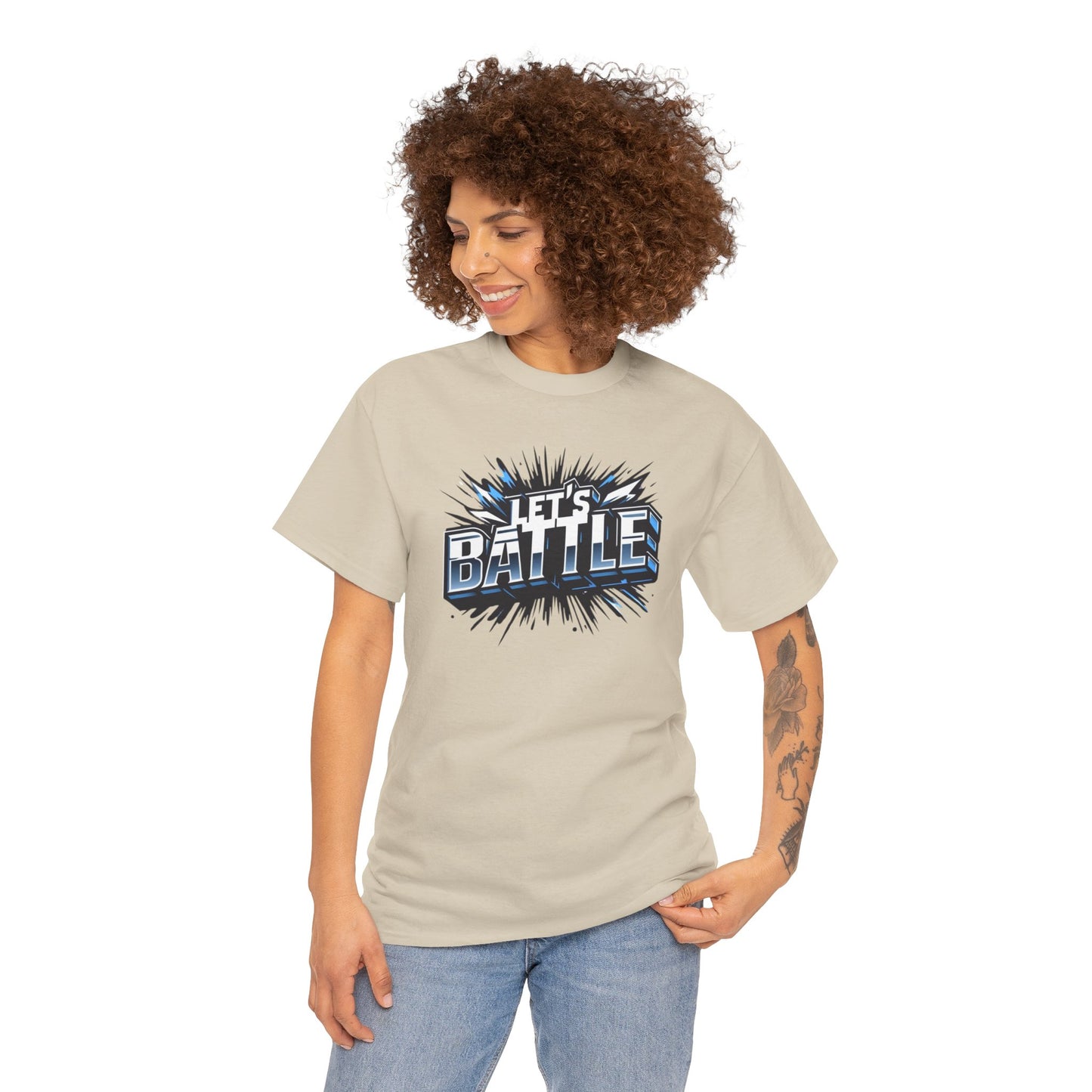 Heavy Cotton Tshirt for Male and Female Lets Battle