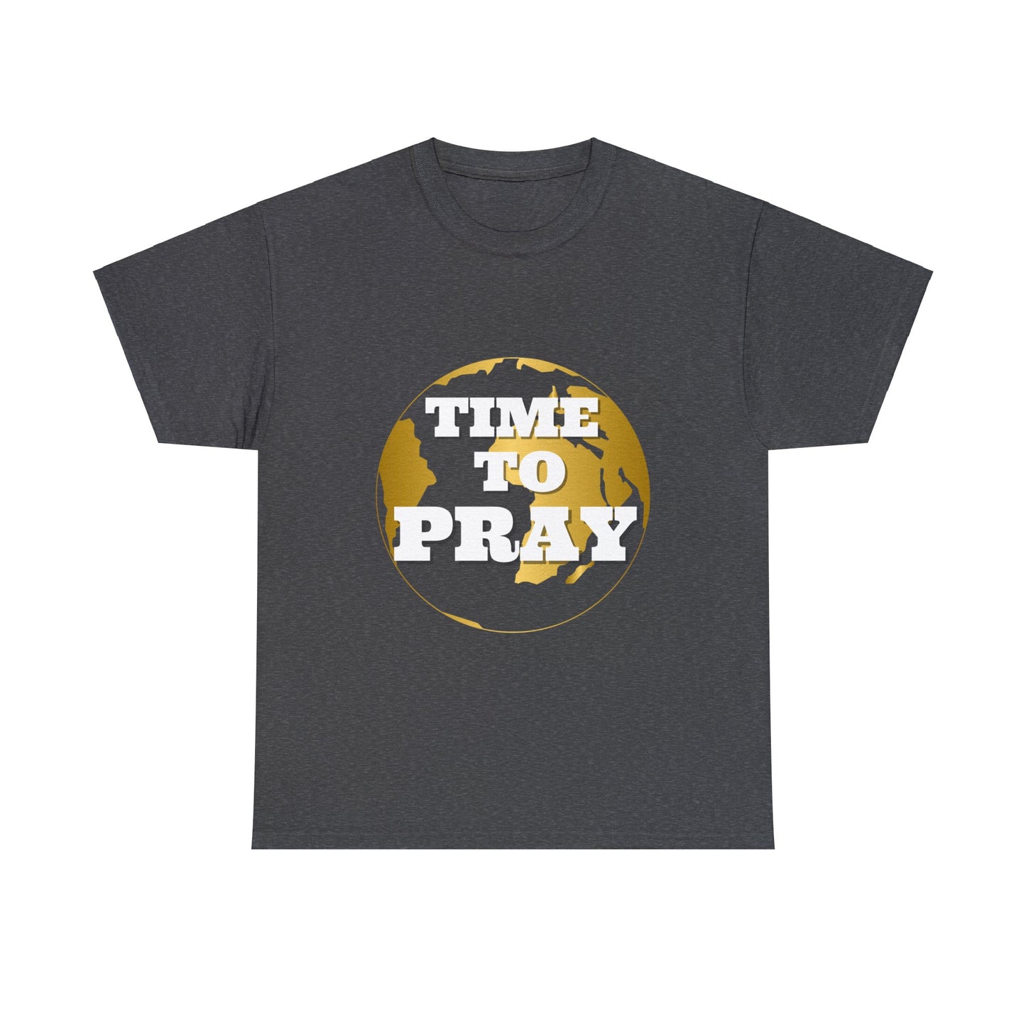 Unisex Heavy Cotton Tee Time to Pray for Peace Short Sleeves Tee