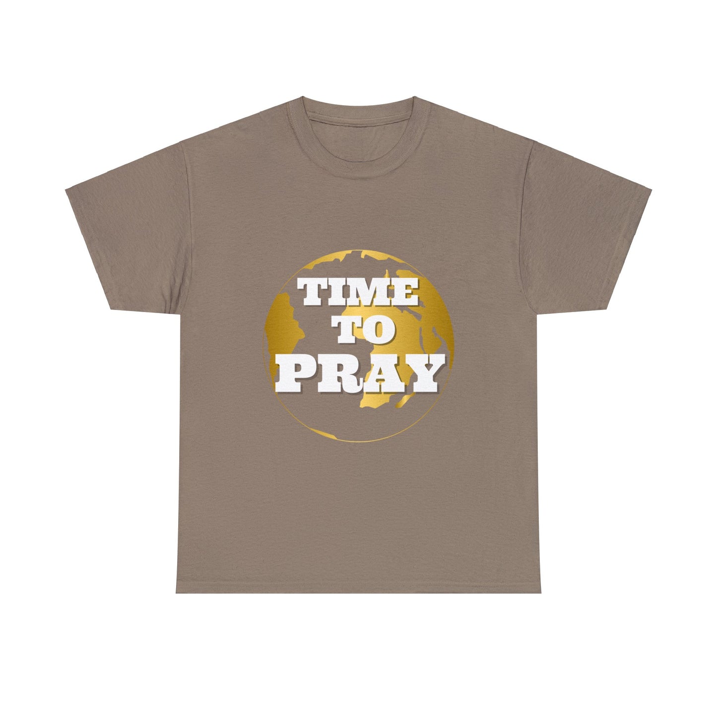 Unisex Heavy Cotton Tee Time to Pray for Peace Short Sleeves Tee