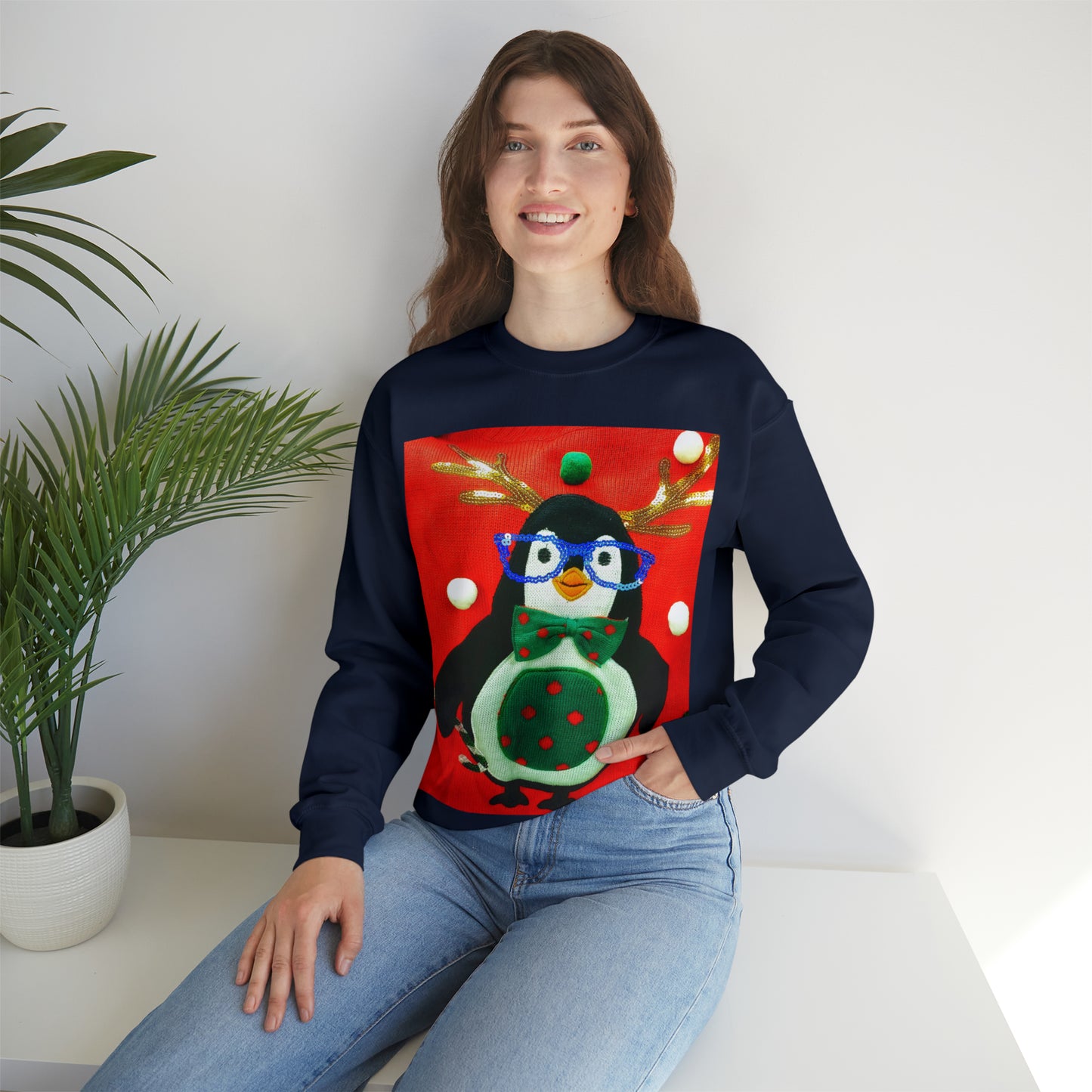 Unisex Heavy Blend™ Crewneck Christmas Ugly Sweatshirt