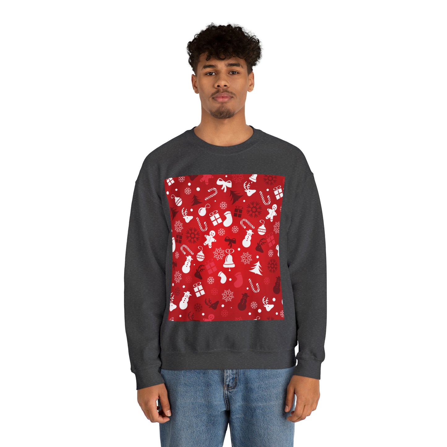 Unisex Heavy Blend™ Crewneck Christmas Ugly Sweatshirt4