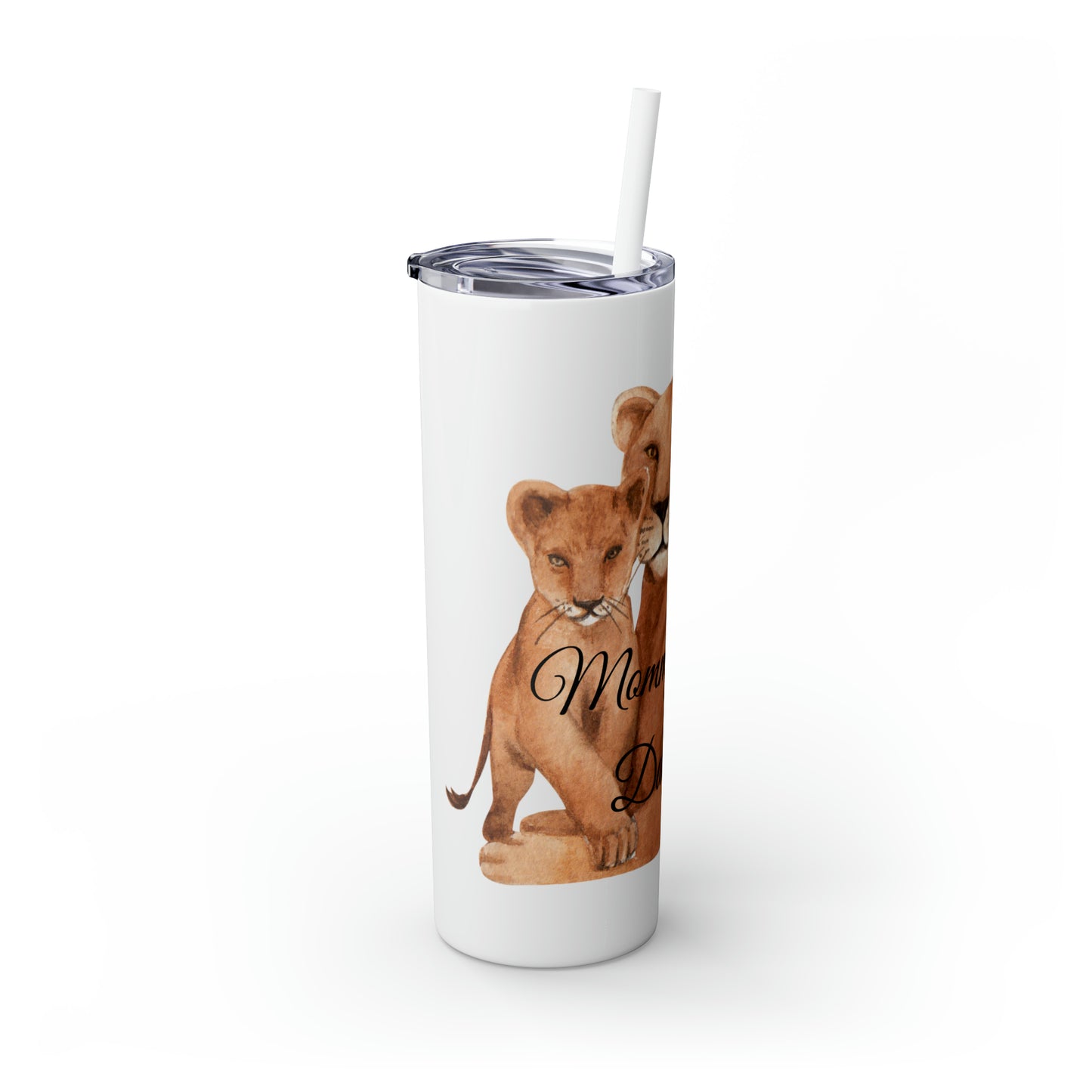 Skinny Tumbler with Straw 20oz - Lion