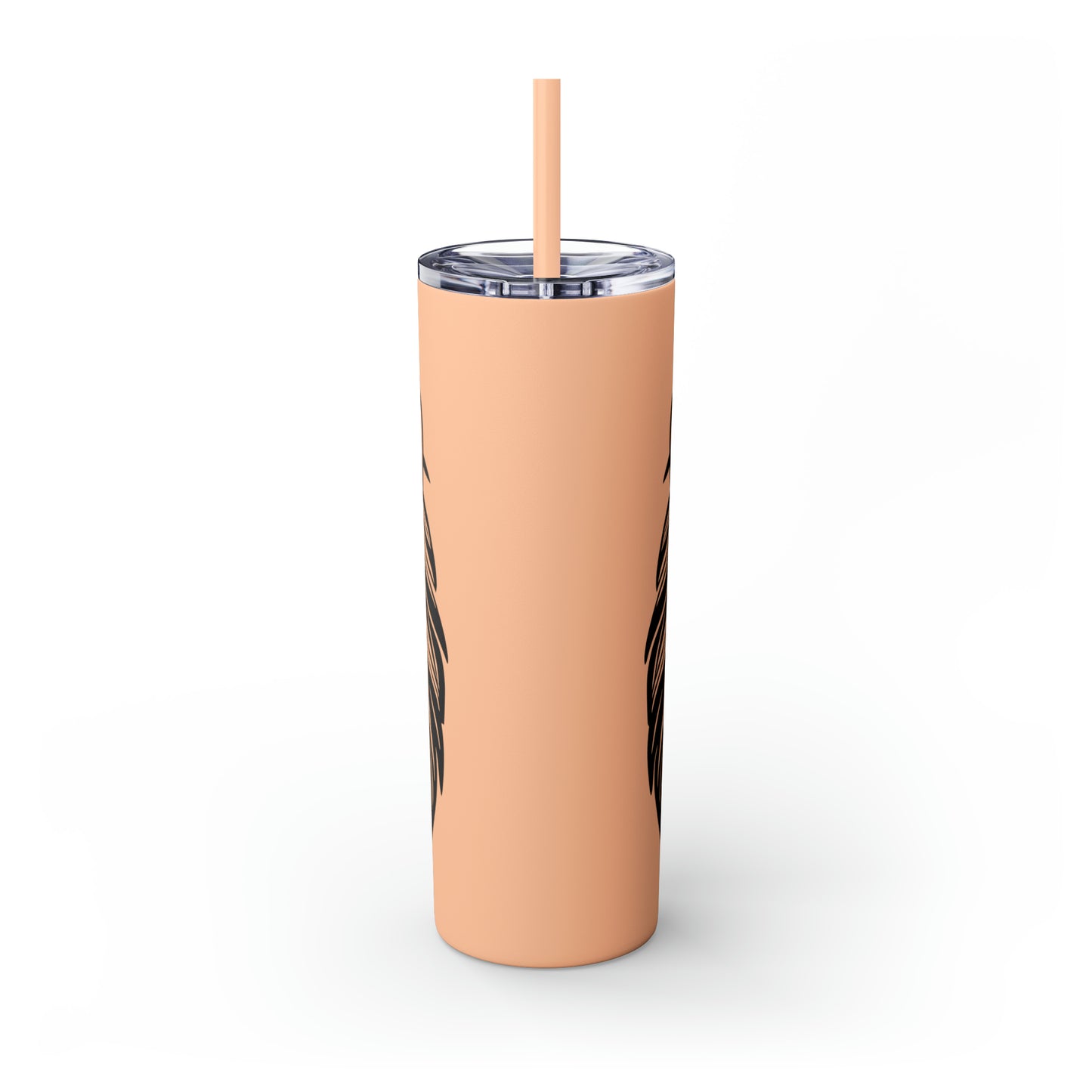 Skinny Tumbler with Straw, 20oz - Lion Face