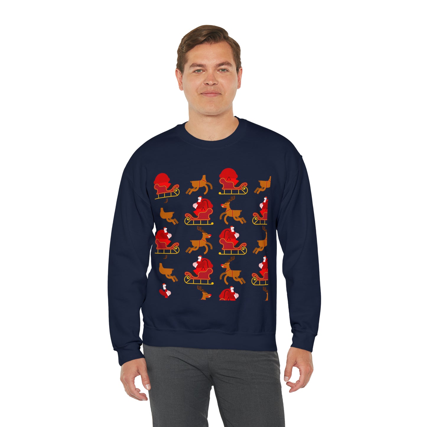 Unisex Heavy Blend™ Crewneck Christmas Ugly Sweatshirt23