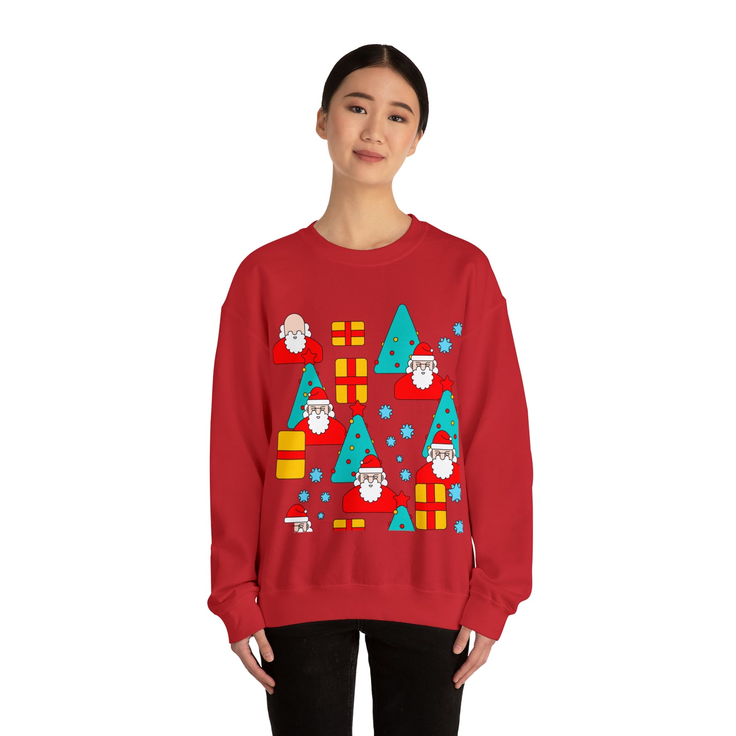 Unisex Heavy Blend™ Crewneck Christmas Ugly Sweatshirt20