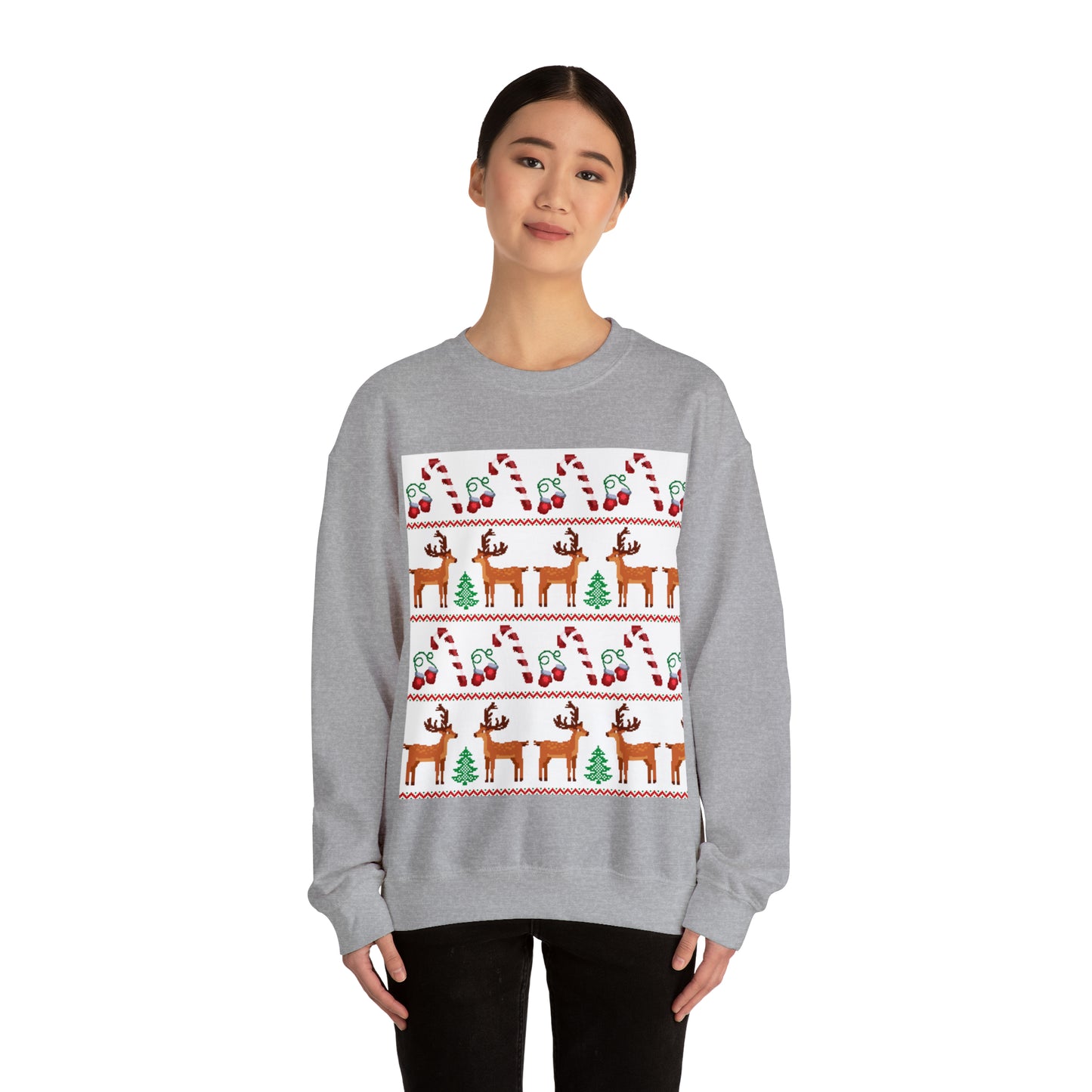 Unisex Heavy Blend™ Crewneck Christmas Ugly Sweatshirt24