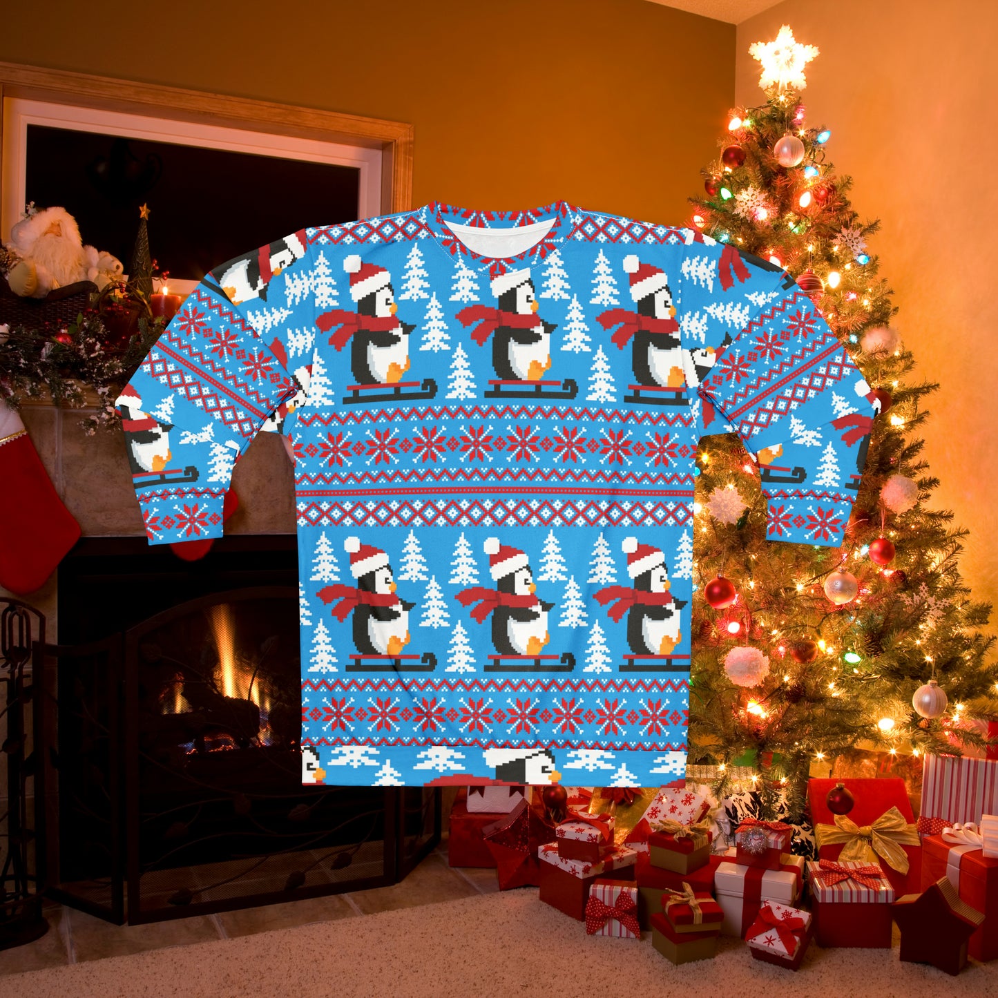 Christmas Ugly Sweater All Over Print Unisex Sweatshirt 5