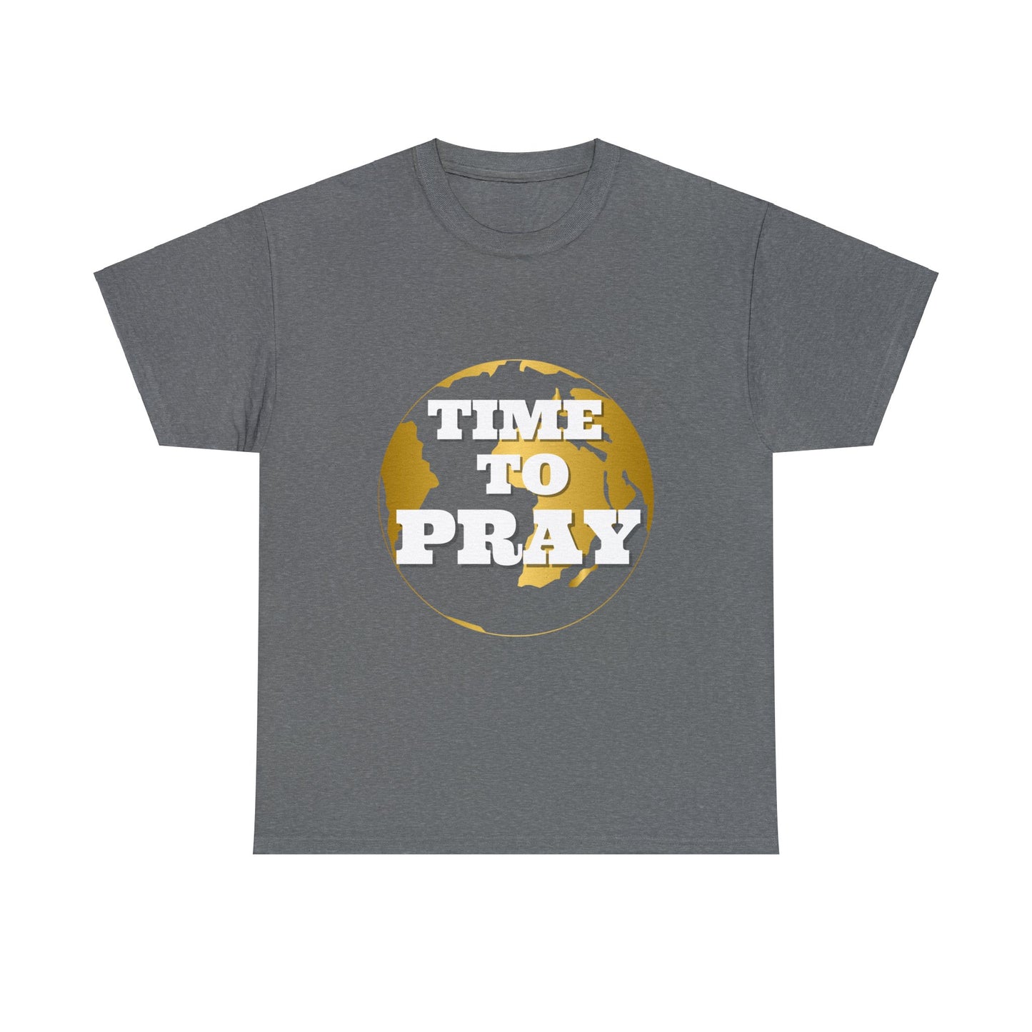 Unisex Heavy Cotton Tee Time to Pray for Peace Short Sleeves Tee