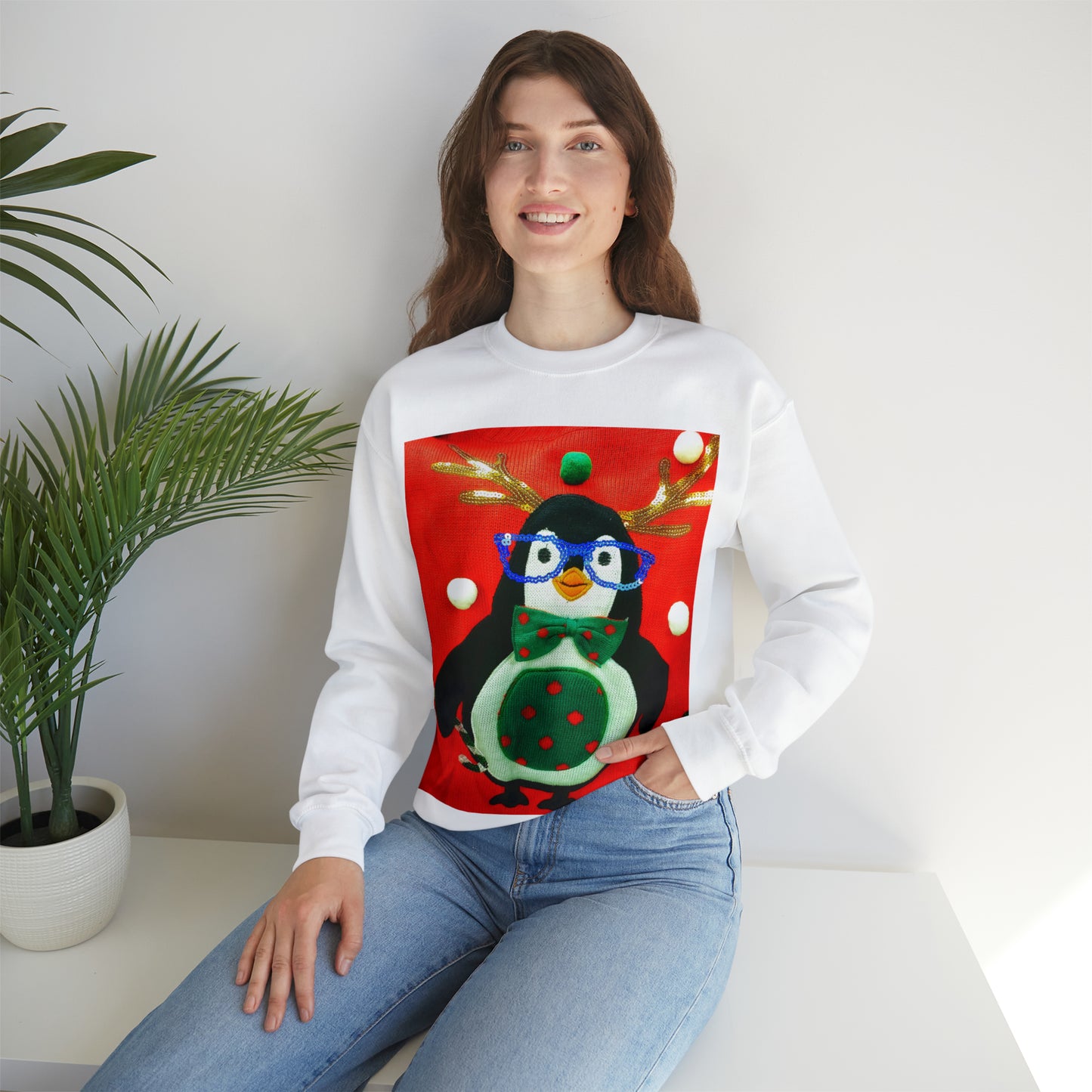 Unisex Heavy Blend™ Crewneck Christmas Ugly Sweatshirt