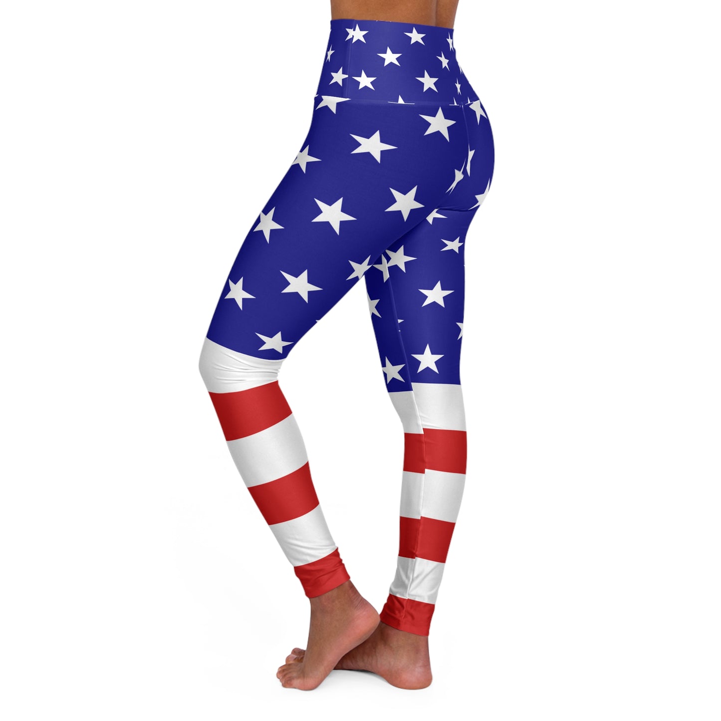 High Waisted Yoga Leggings American Edition