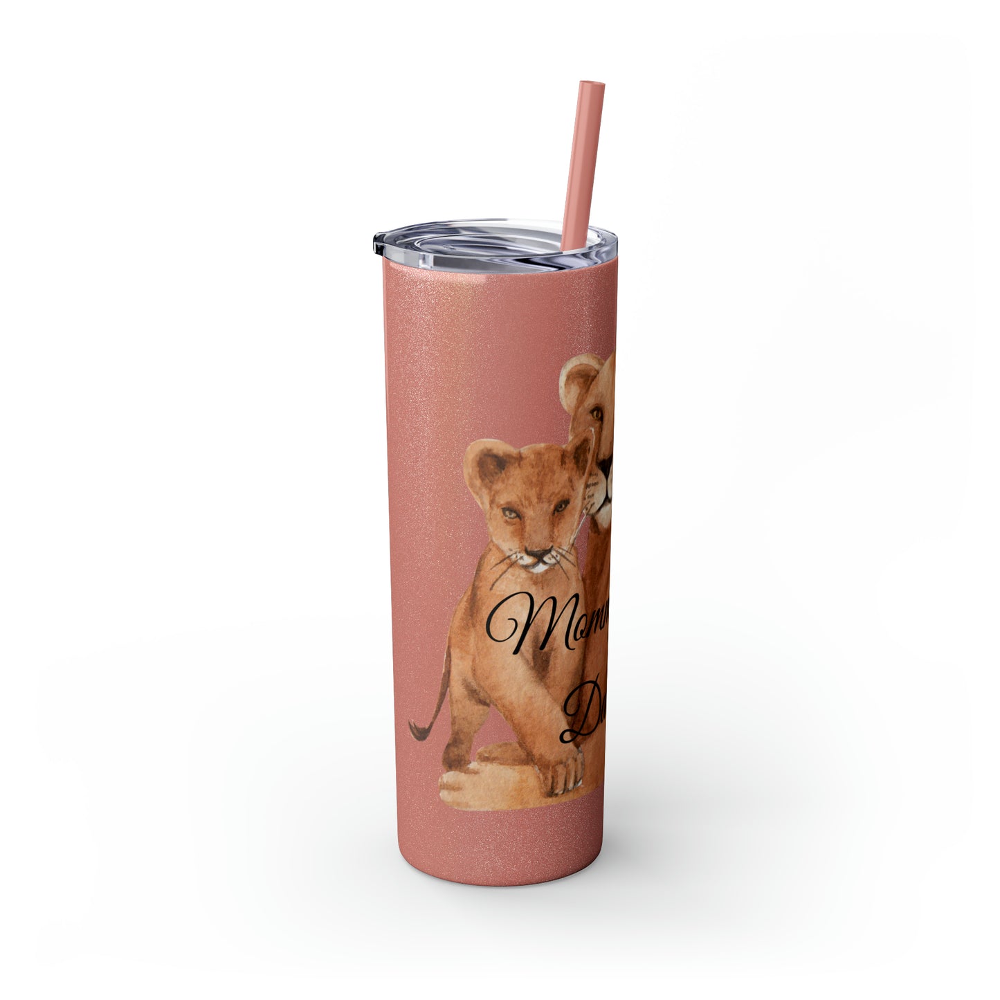 Skinny Tumbler with Straw 20oz - Lion