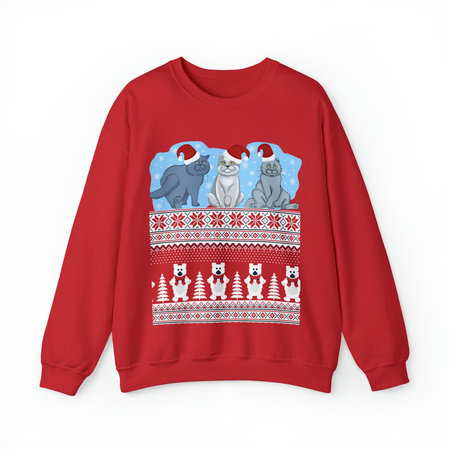 Unisex Heavy Blend™ Crewneck Christmas Ugly Sweatshirt15