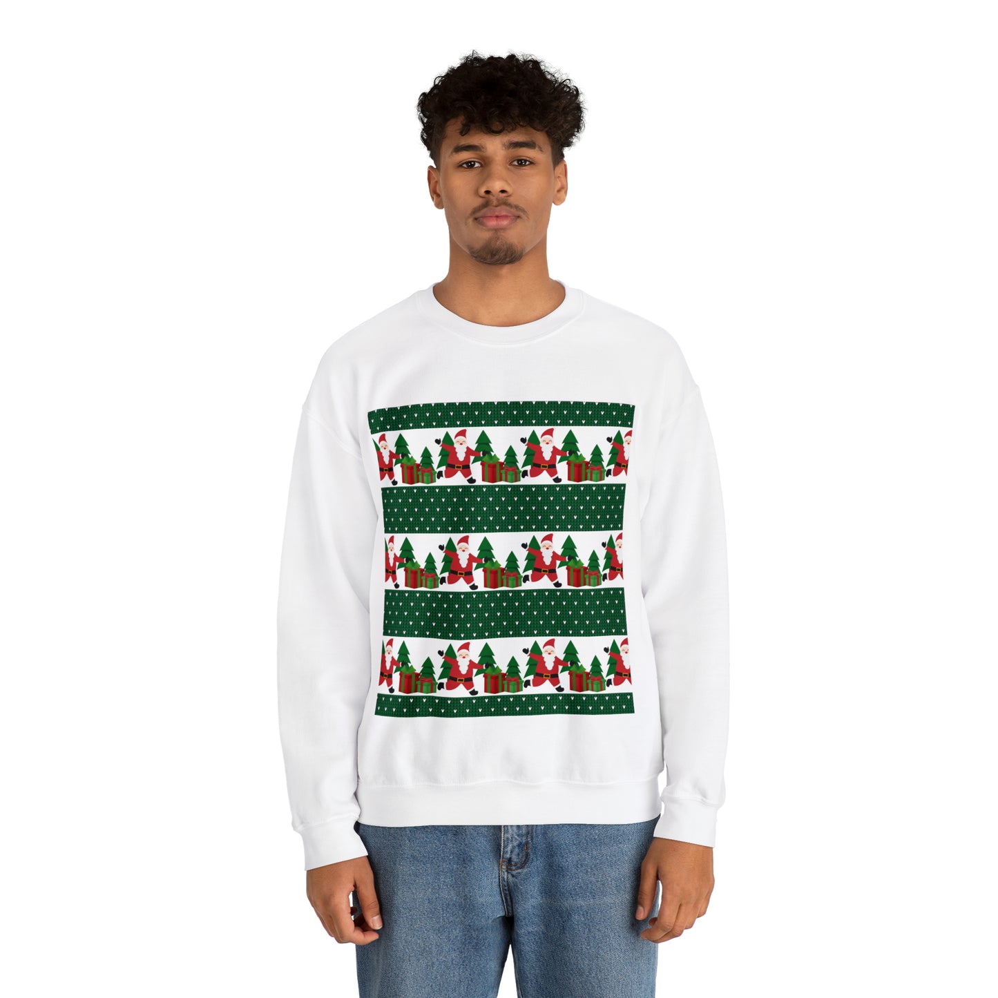 Unisex Heavy Blend™ Crewneck Christmas Ugly Sweatshirt21