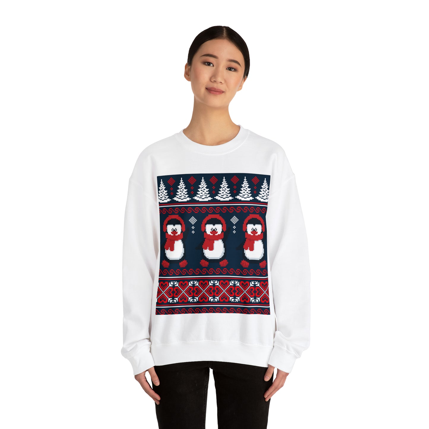 Unisex Heavy Blend™ Crewneck Christmas Ugly Sweatshirt16