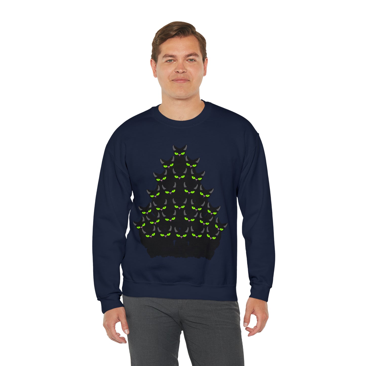 Unisex Heavy Blend™ Crewneck Christmas Ugly Sweatshirt13