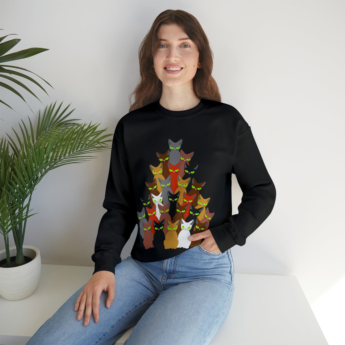 Unisex Heavy Blend™ Crewneck Christmas Ugly Sweatshirt12