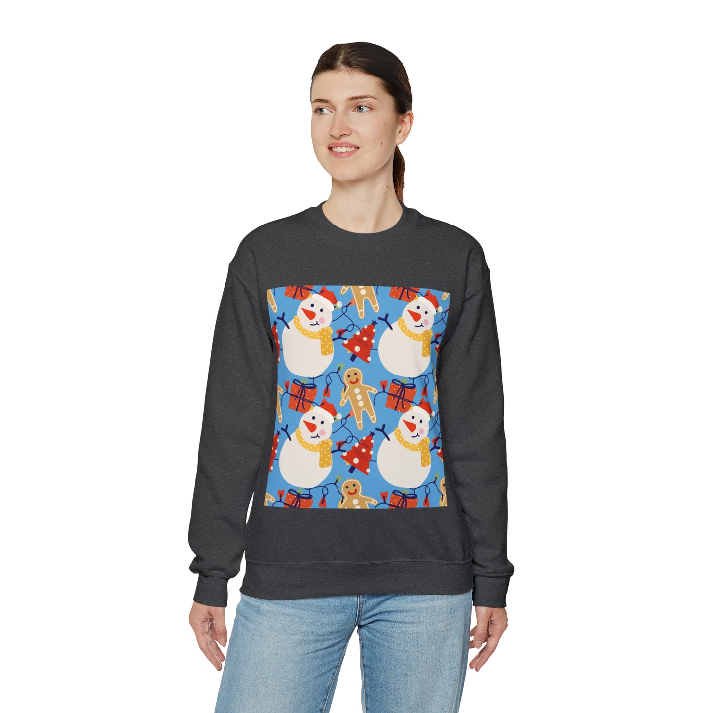 Unisex Heavy Blend™ Crewneck Christmas Ugly Sweatshirt14