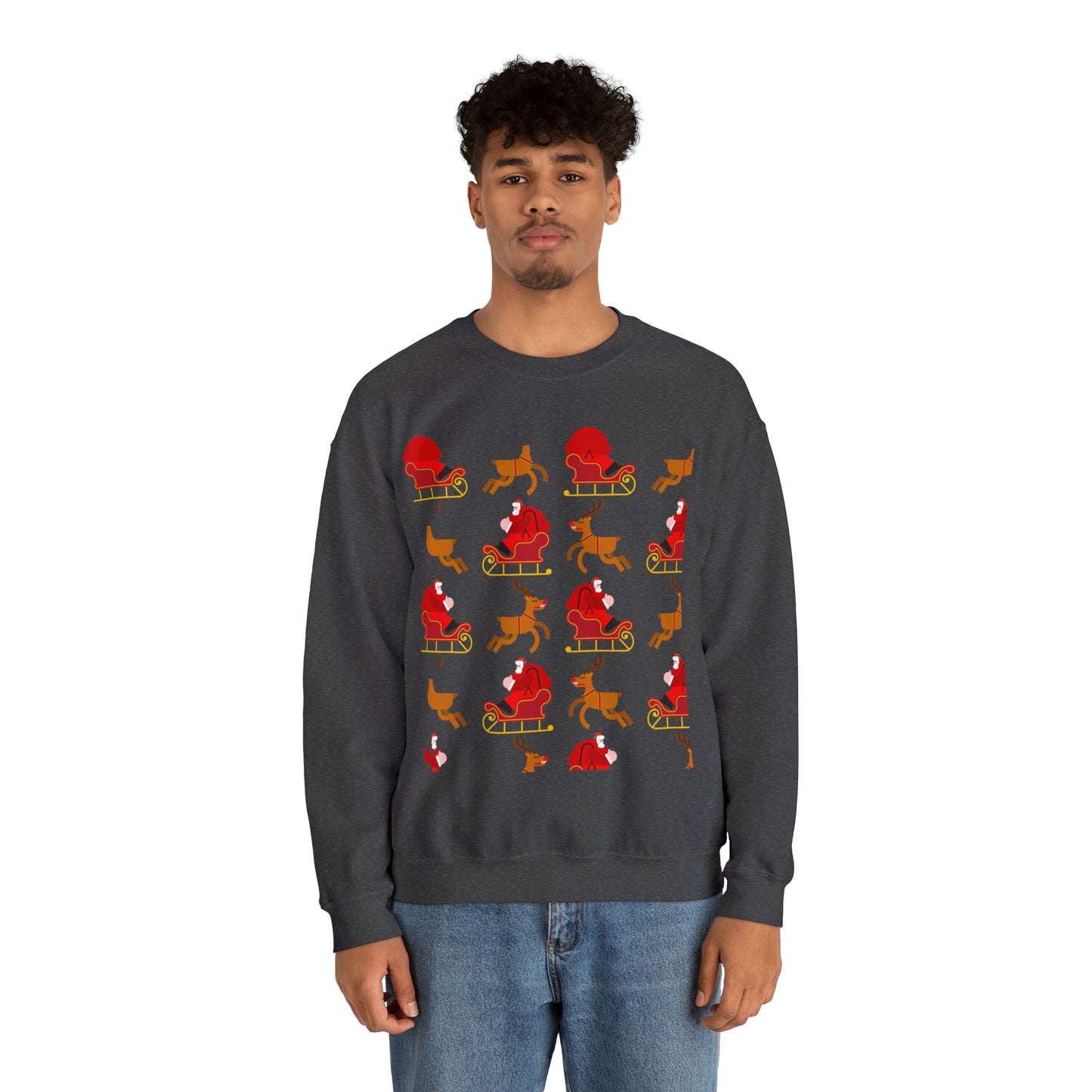 Unisex Heavy Blend™ Crewneck Christmas Ugly Sweatshirt23