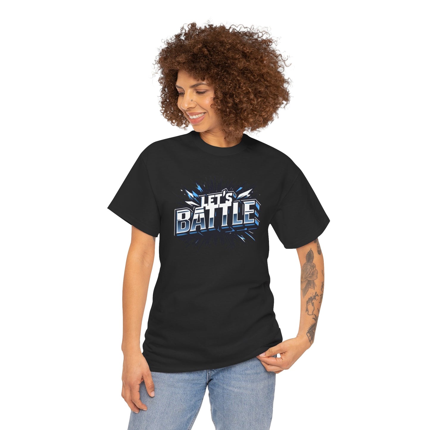 Heavy Cotton Tshirt for Male and Female Lets Battle