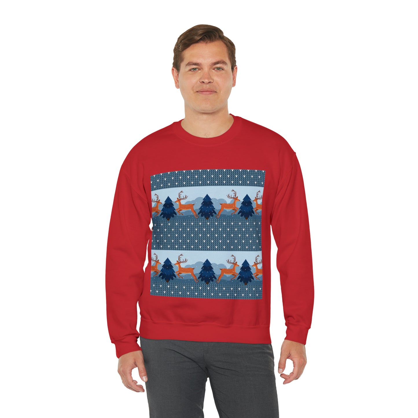 Unisex Heavy Blend™ Crewneck Christmas Ugly Sweatshirt22