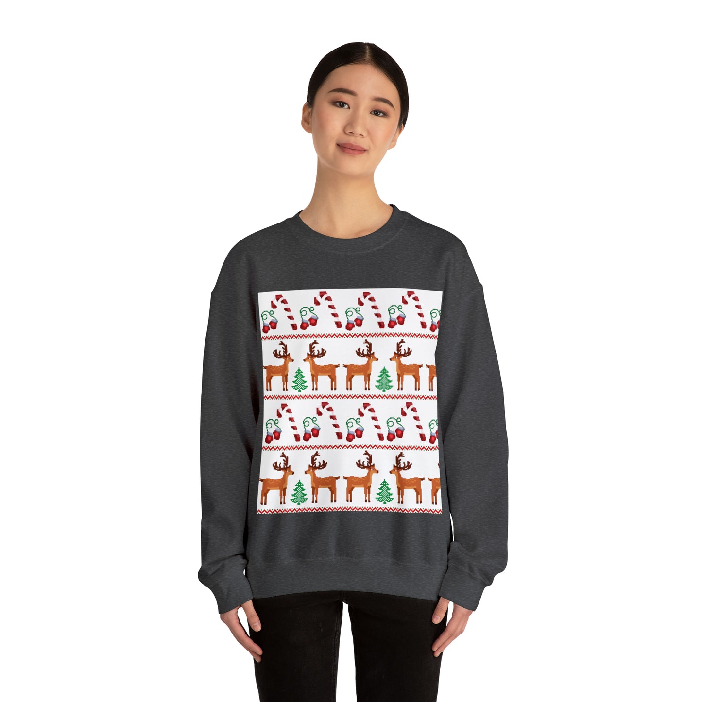 Unisex Heavy Blend™ Crewneck Christmas Ugly Sweatshirt24