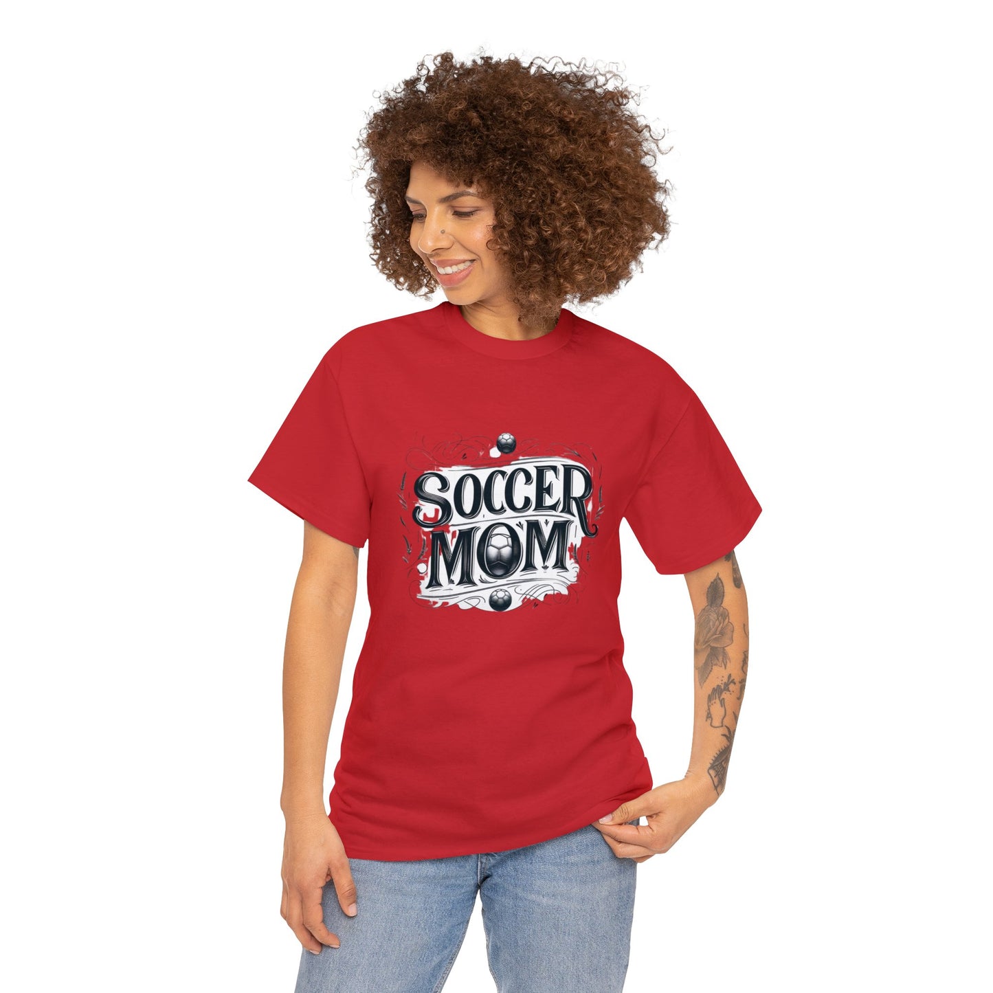 Soccer Mom Black Design Unisex Heavy Cotton Tee