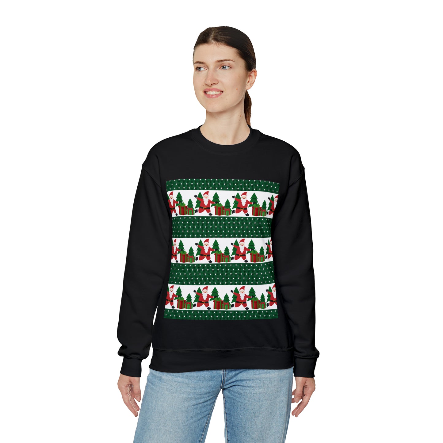 Unisex Heavy Blend™ Crewneck Christmas Ugly Sweatshirt21