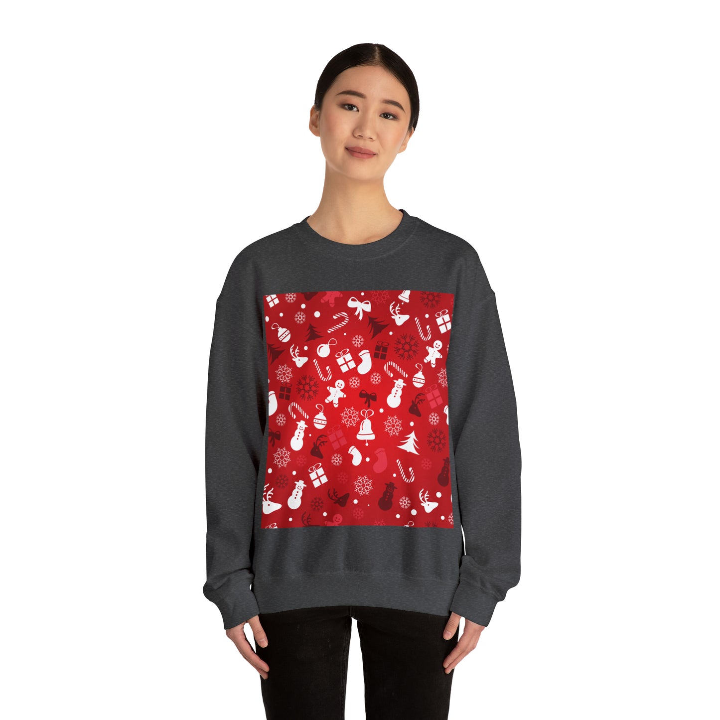 Unisex Heavy Blend™ Crewneck Christmas Ugly Sweatshirt4