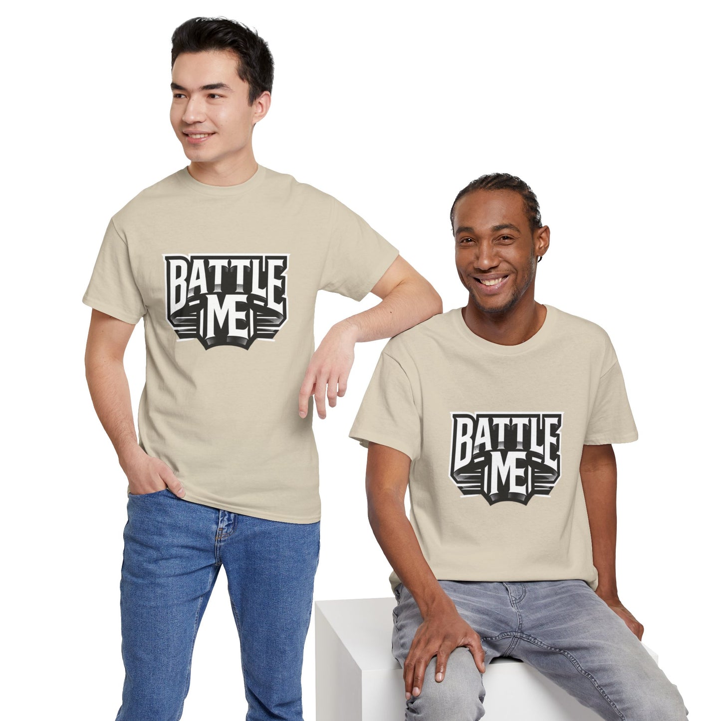 Heavy Cotton Tshirt Unisex for Battle on Live