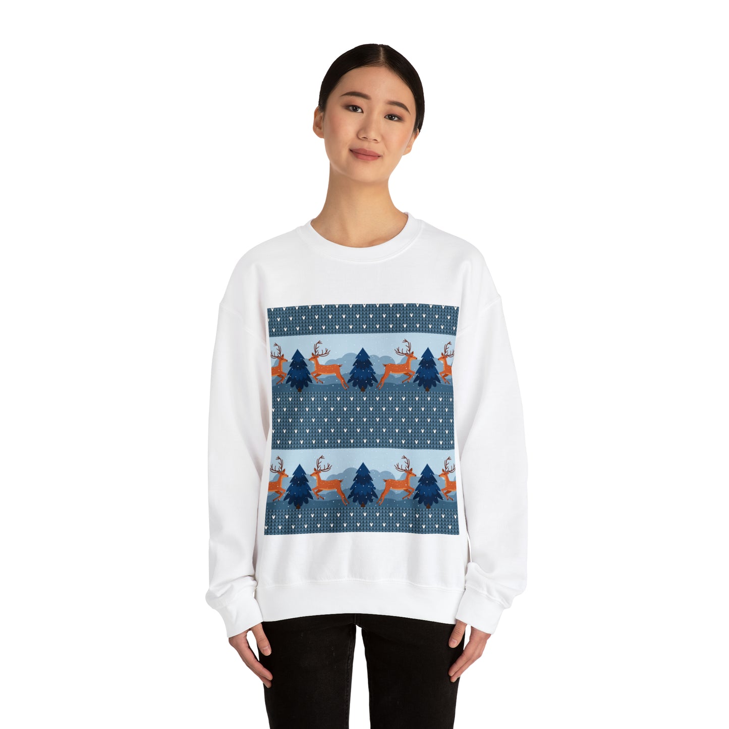 Unisex Heavy Blend™ Crewneck Christmas Ugly Sweatshirt22