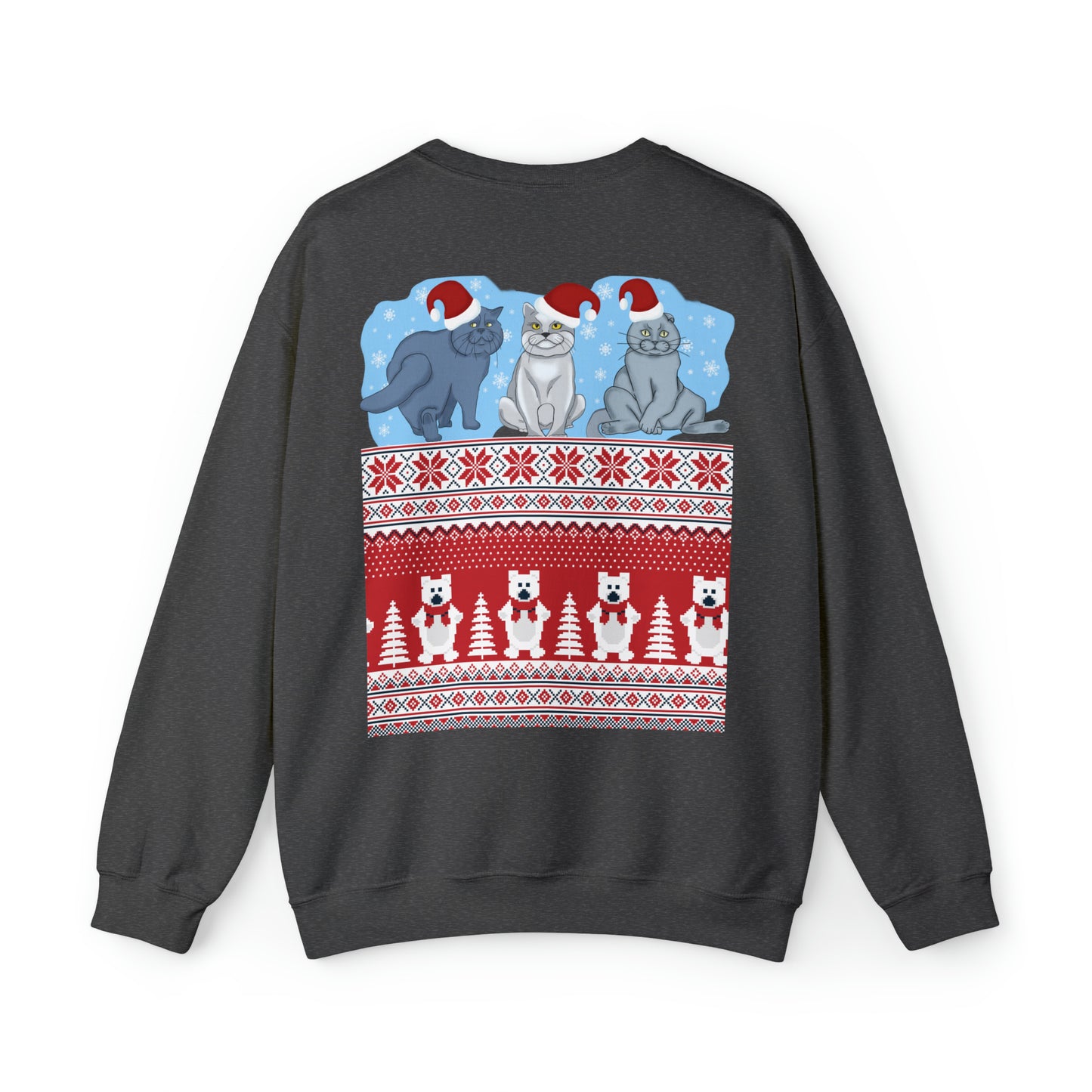 Unisex Heavy Blend™ Crewneck Christmas Ugly Sweatshirt15