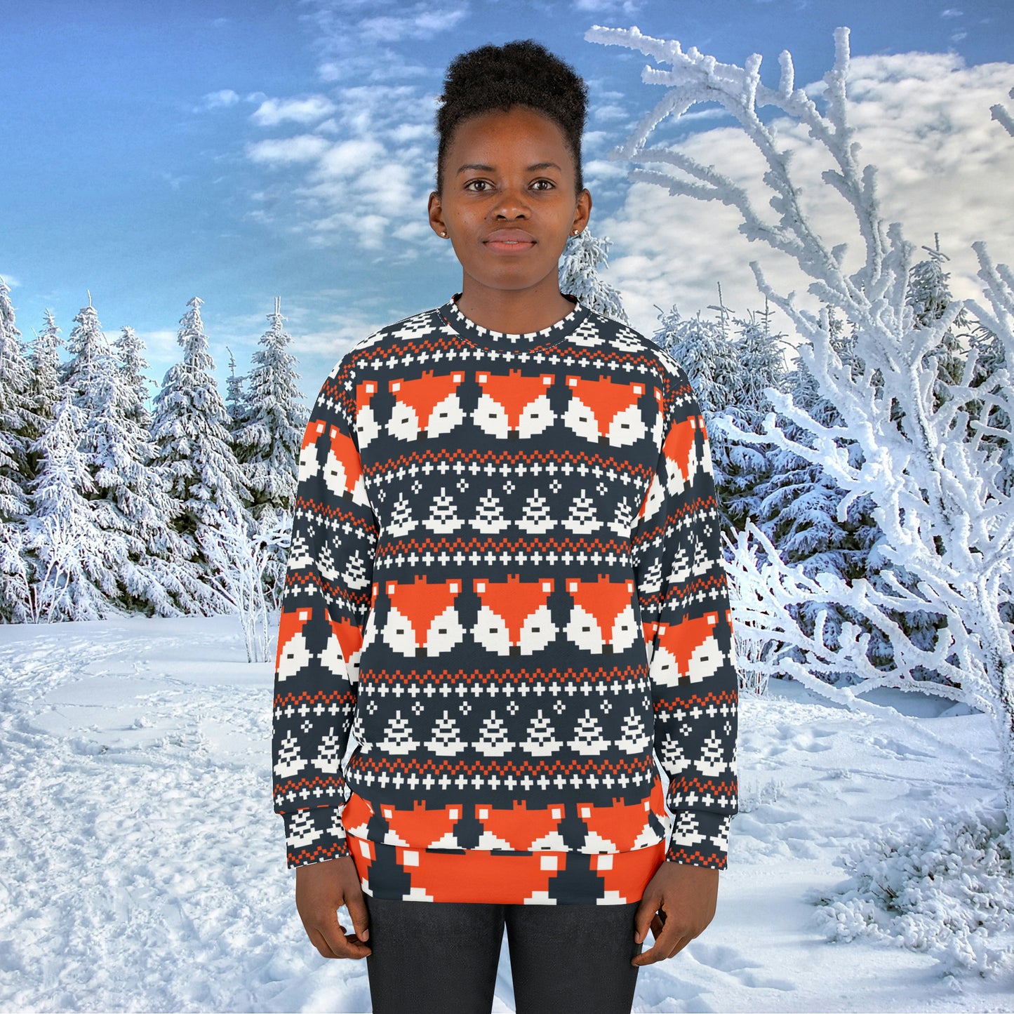 Christmas Ugly Sweater All Over Print Unisex Sweatshirt 10