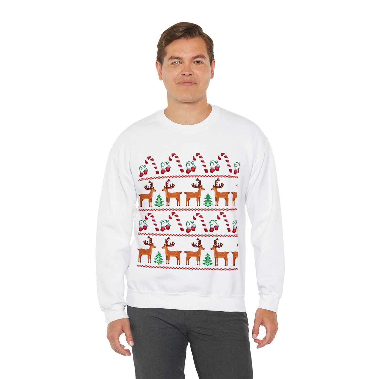 Unisex Heavy Blend™ Crewneck Christmas Ugly Sweatshirt24