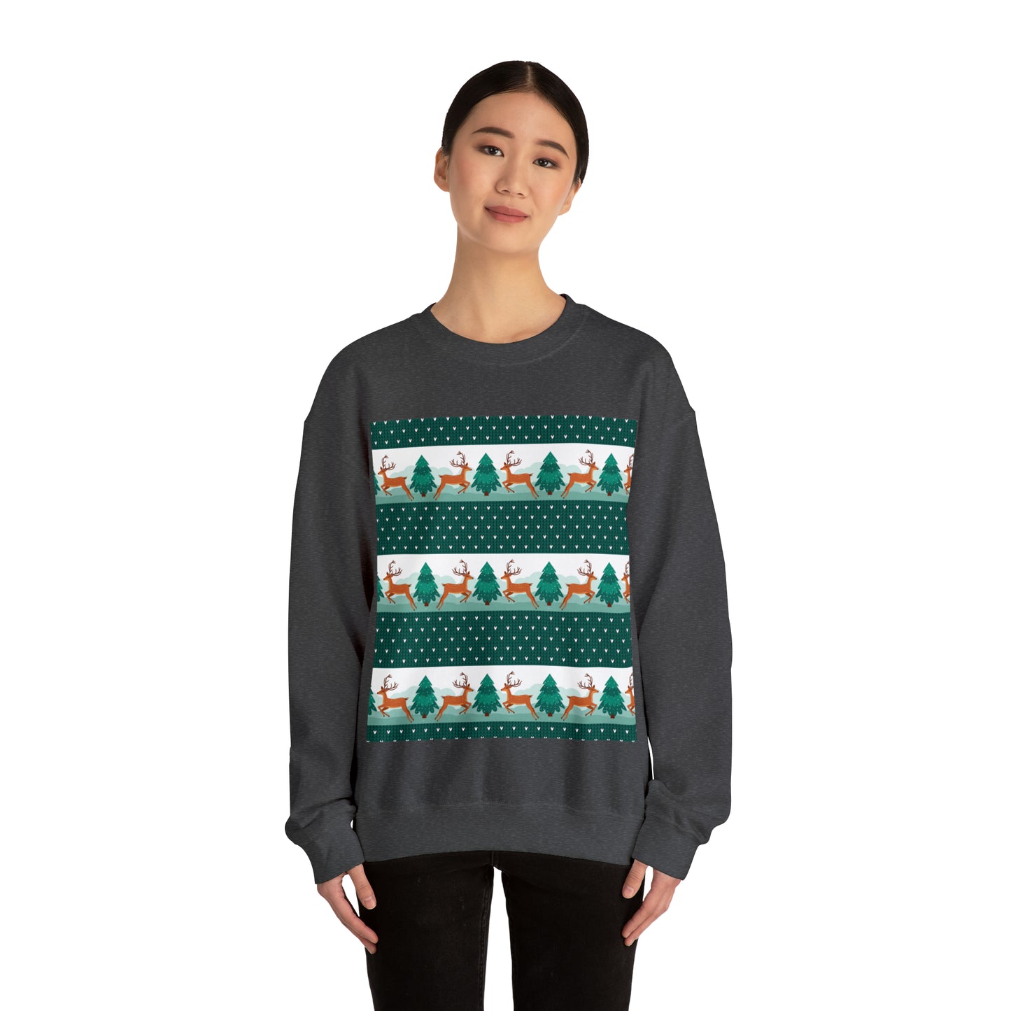 Unisex Heavy Blend™ Crewneck Christmas Ugly Sweatshirt3