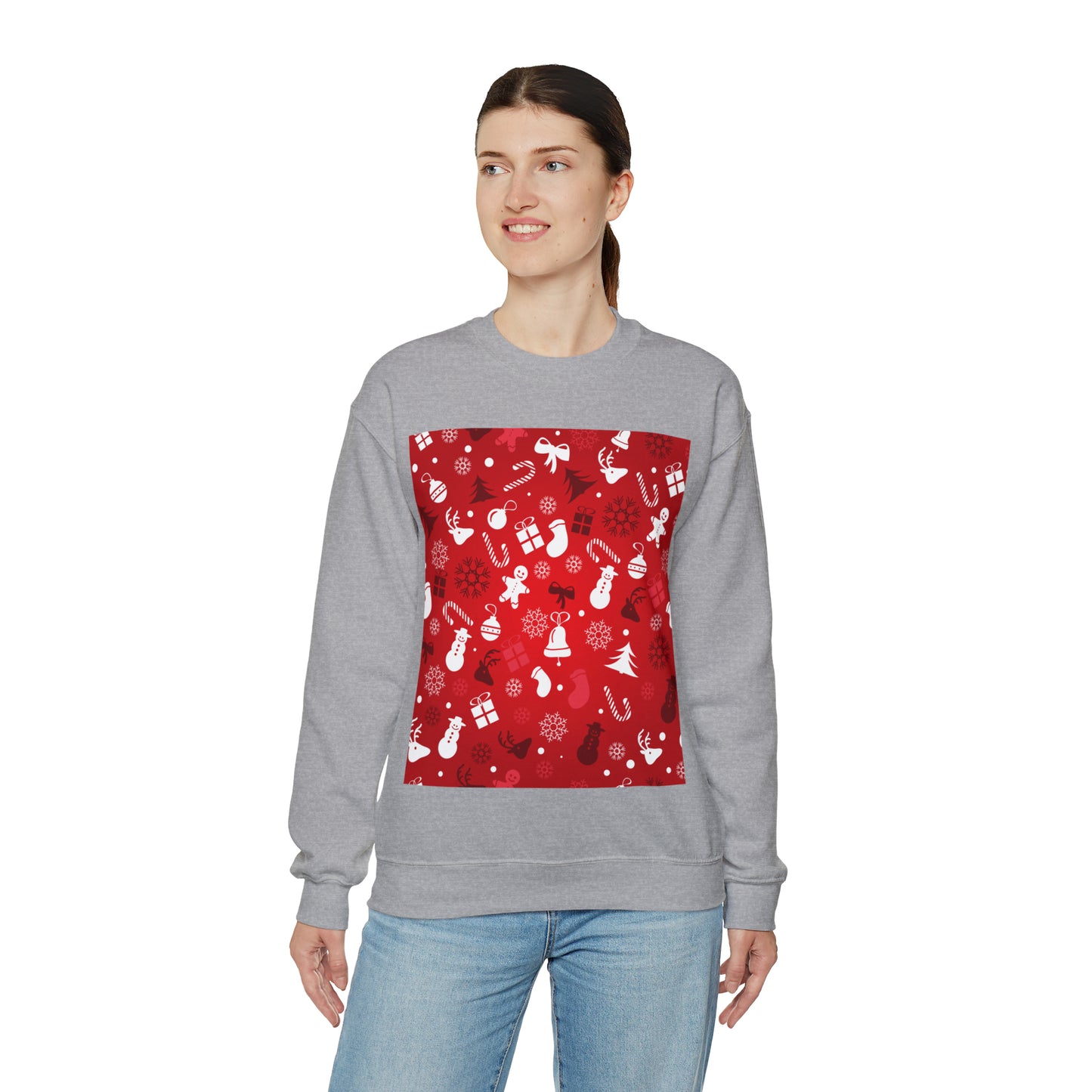 Unisex Heavy Blend™ Crewneck Christmas Ugly Sweatshirt4