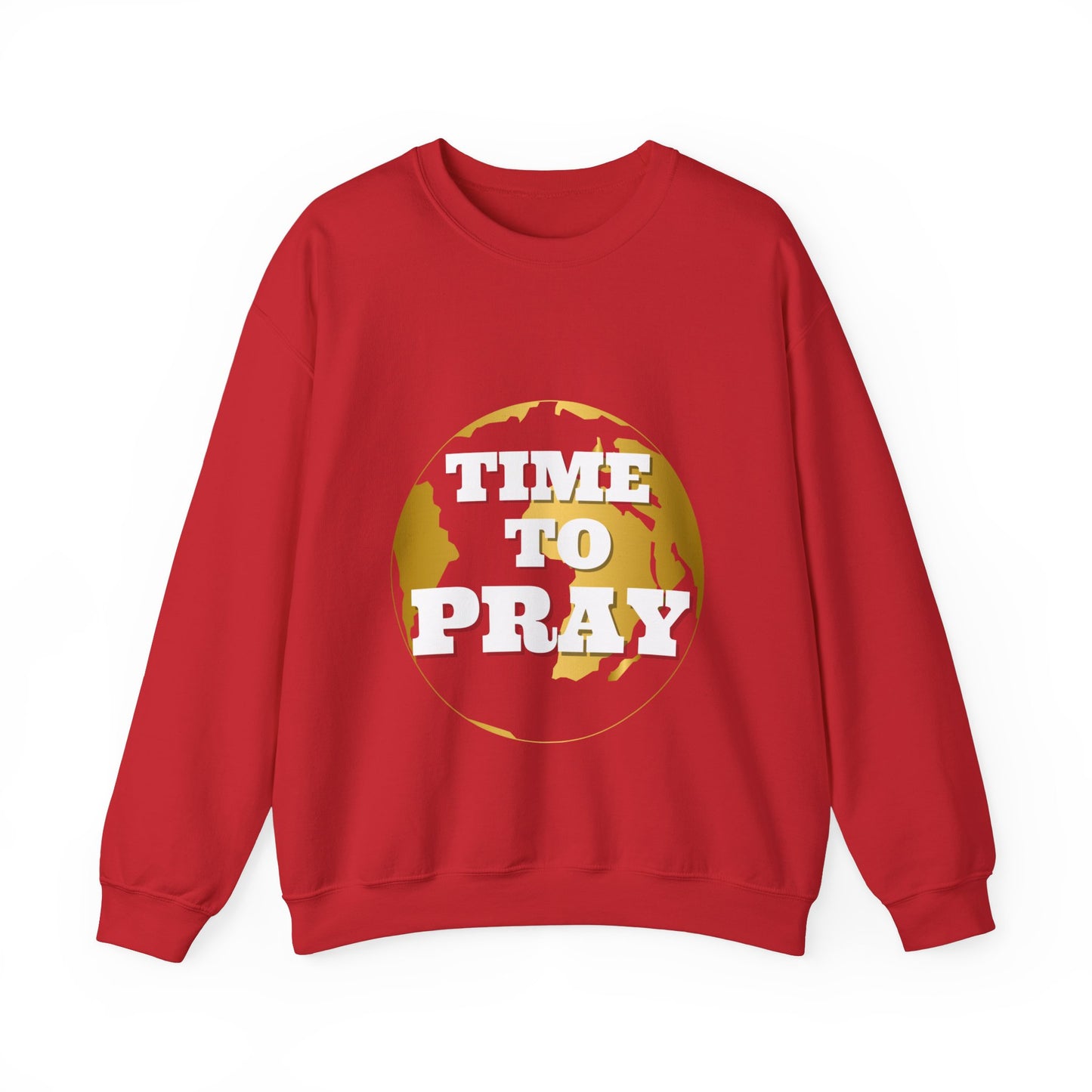 Unisex Heavy Blend™ Crewneck Sweatshirt Time to Pray for Peace Design