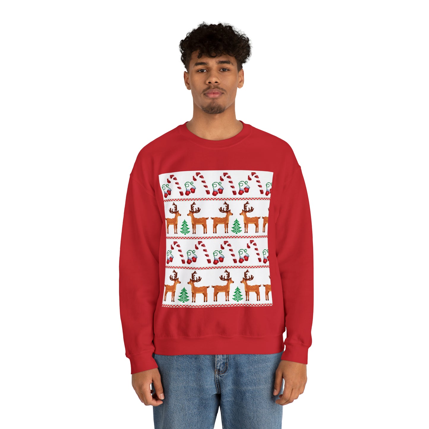 Unisex Heavy Blend™ Crewneck Christmas Ugly Sweatshirt24