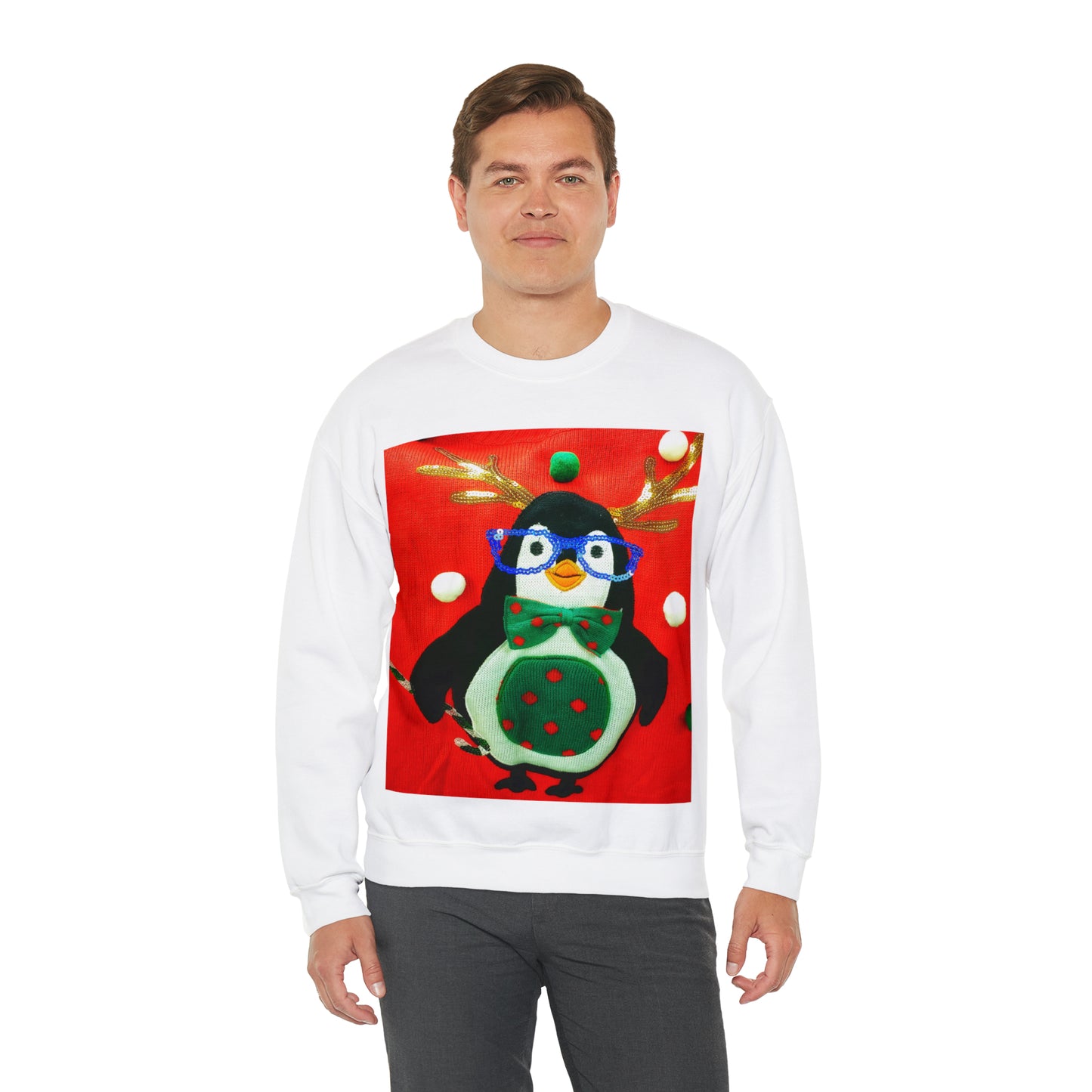 Unisex Heavy Blend™ Crewneck Christmas Ugly Sweatshirt