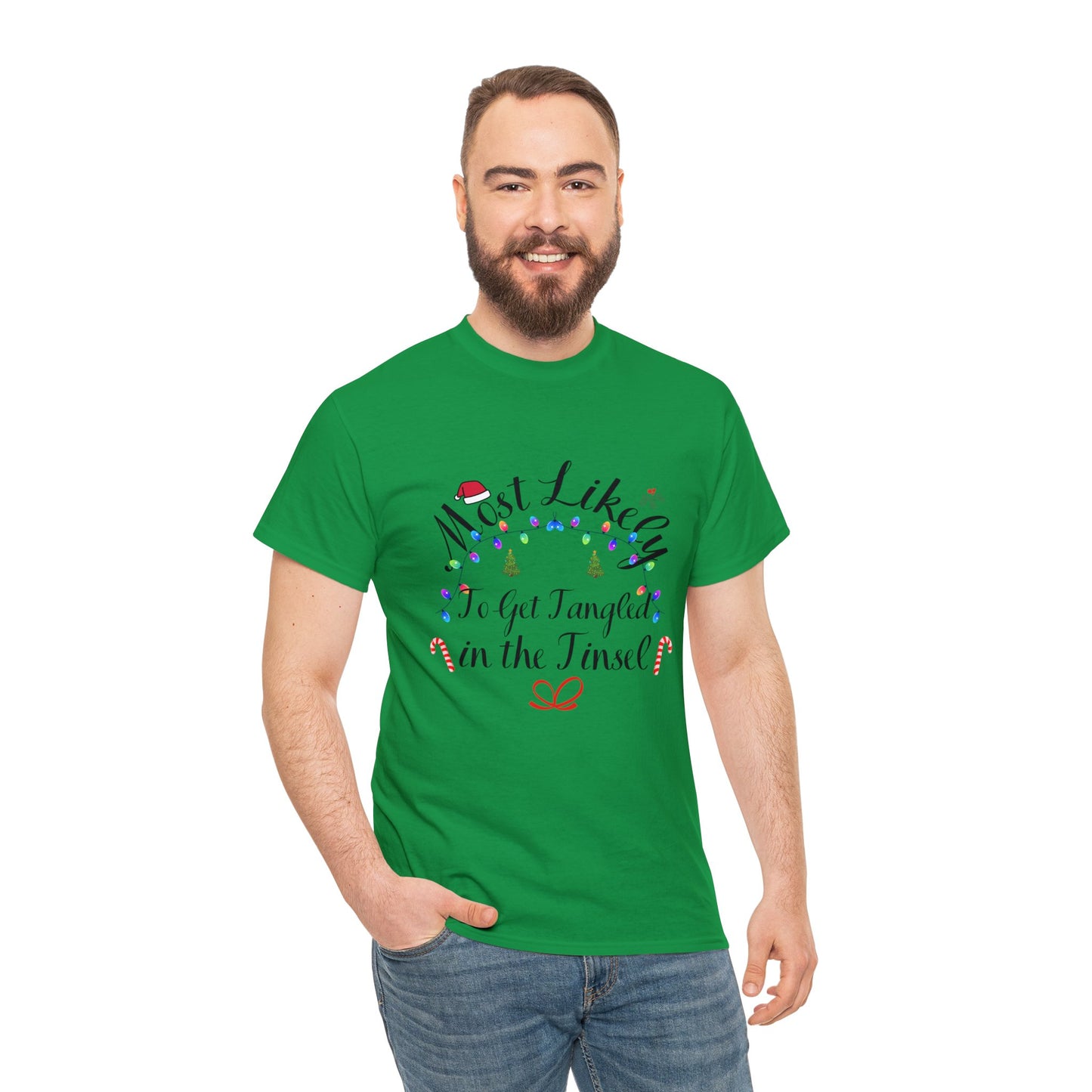 Christmas Ugly Tees Unisex Heavy Cotton Tee in the Tinsel