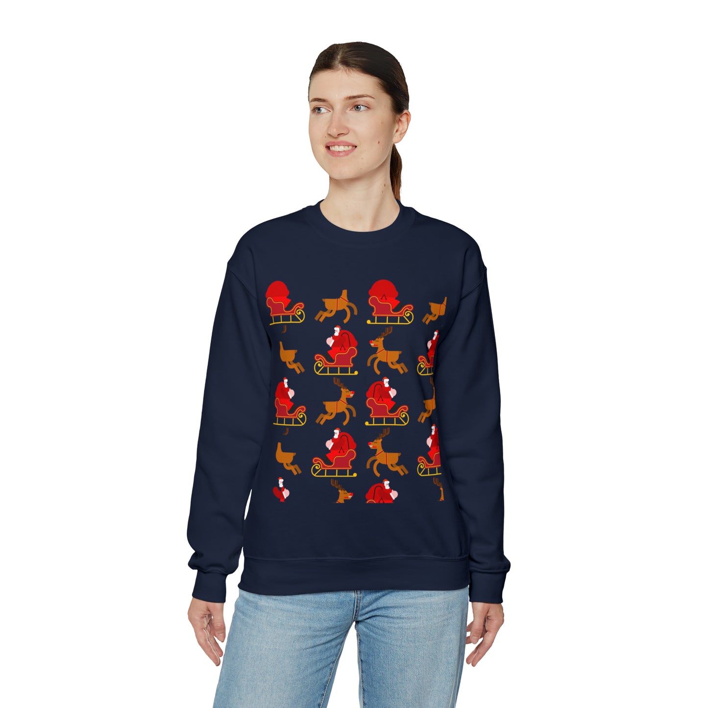 Unisex Heavy Blend™ Crewneck Christmas Ugly Sweatshirt23