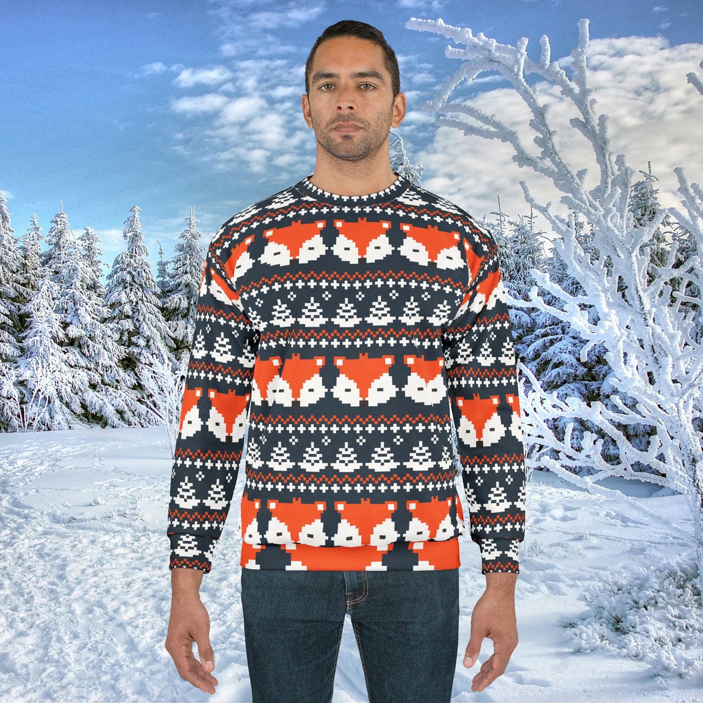 Christmas Ugly Sweater All Over Print Unisex Sweatshirt 10