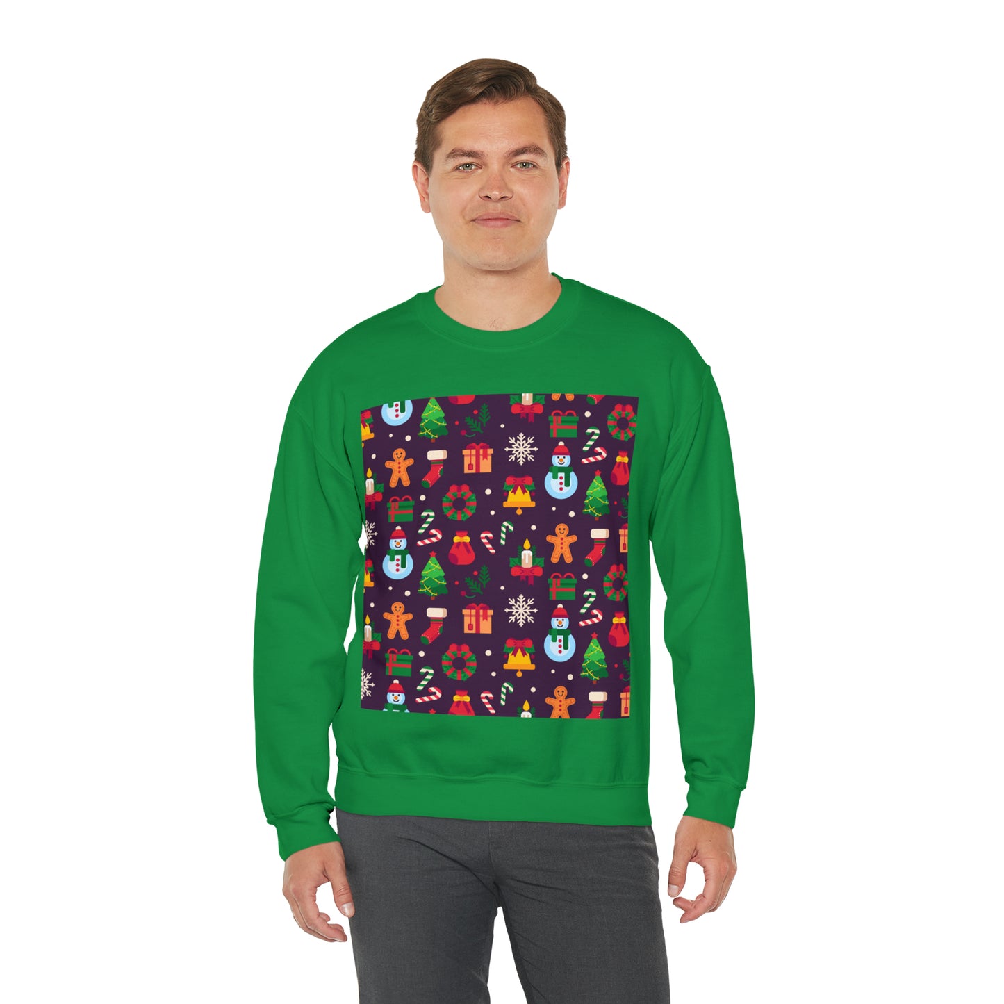 Unisex Heavy Blend™ Crewneck Christmas Ugly Sweatshirt10